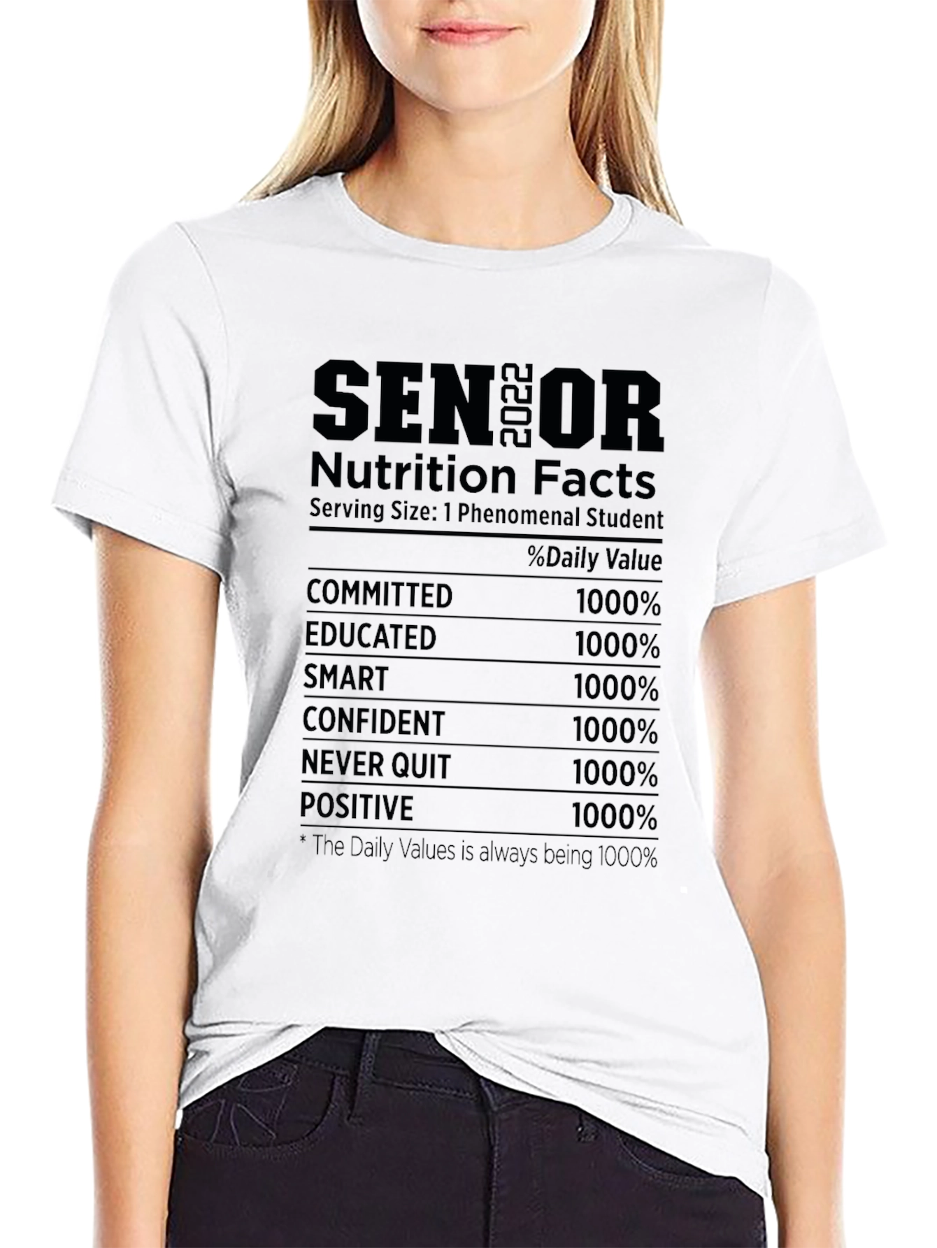 Senior 2022 Nutrition Facts T-Shirt