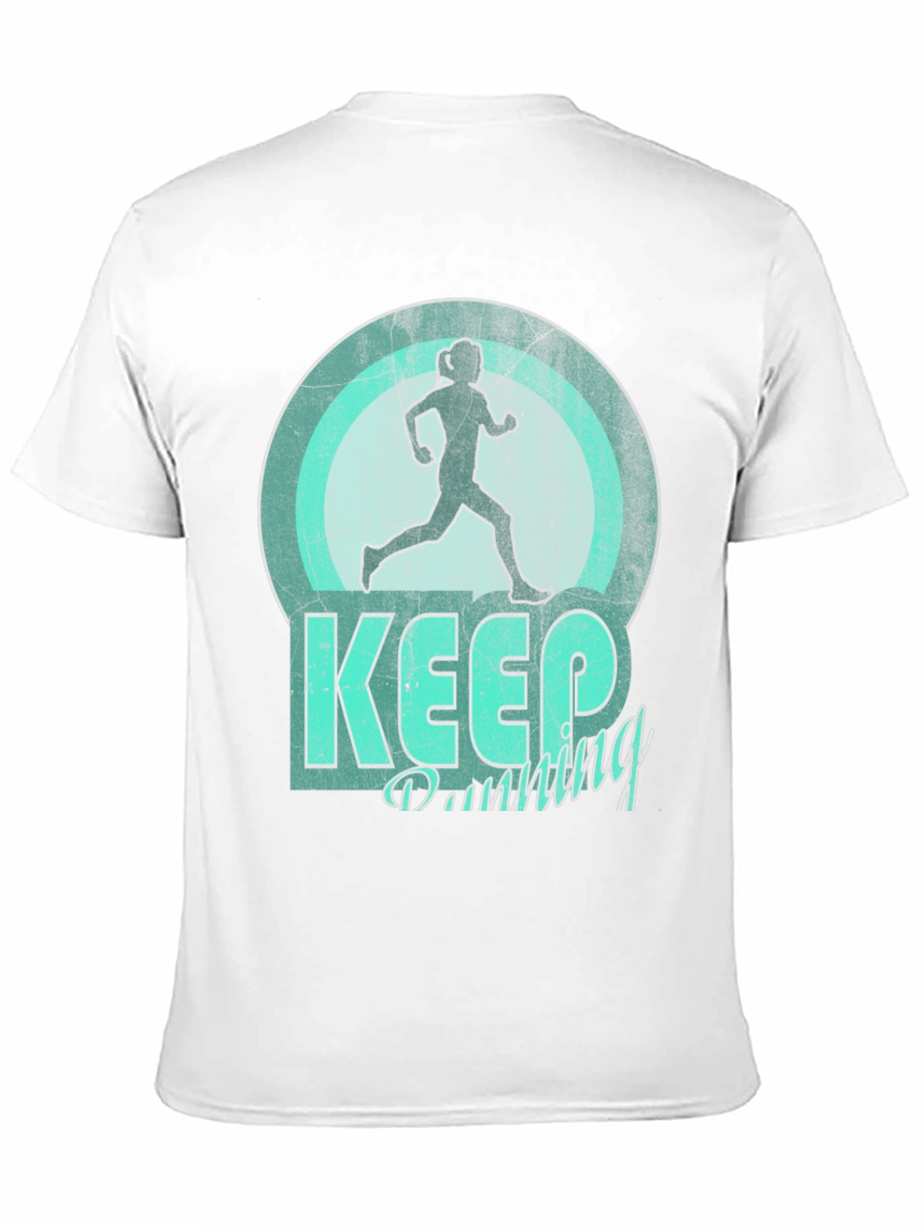 Keep Running Graphic Tee - Black Unisex Shirt