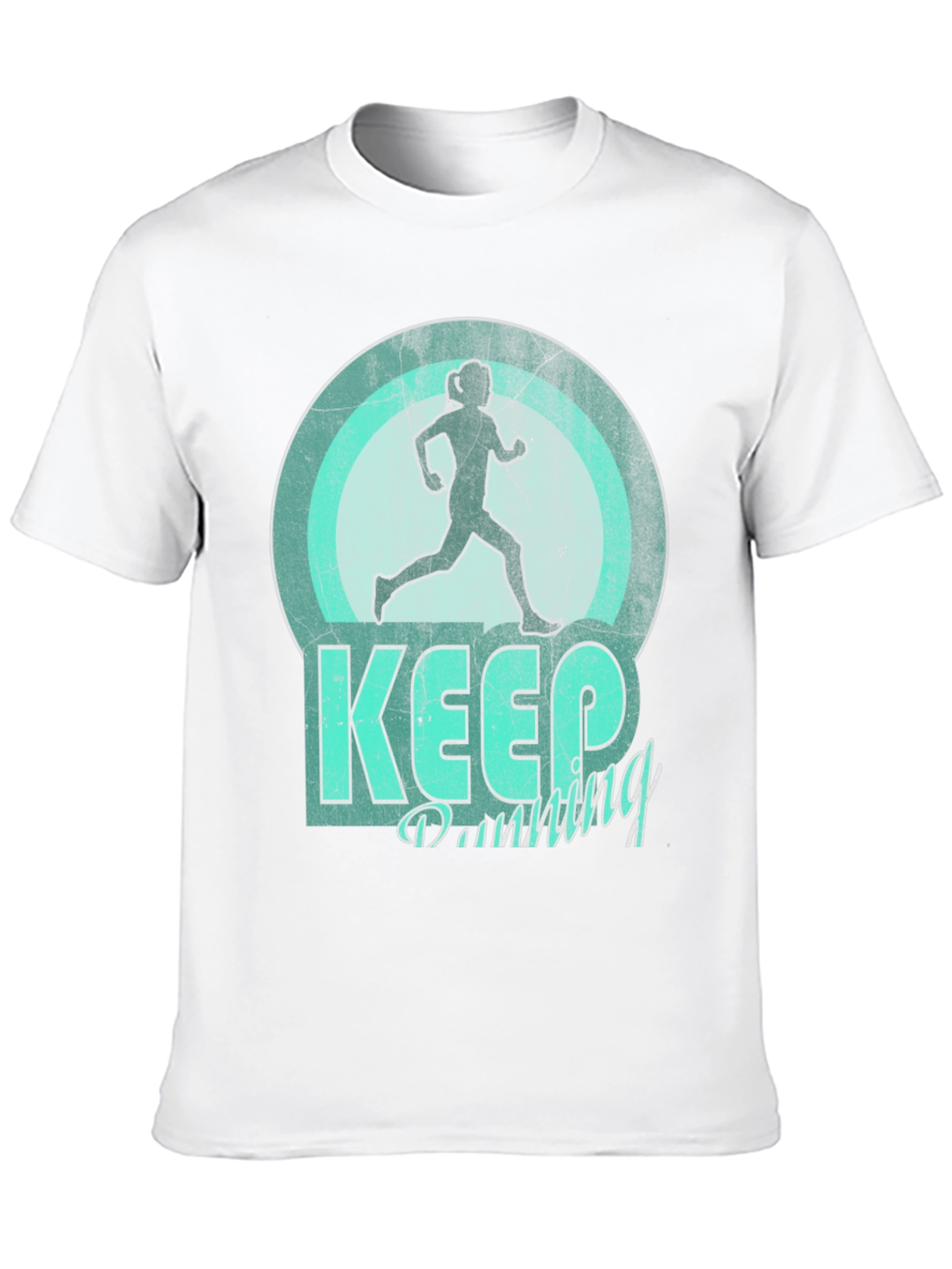 Keep Running Graphic Tee - Black Unisex Shirt