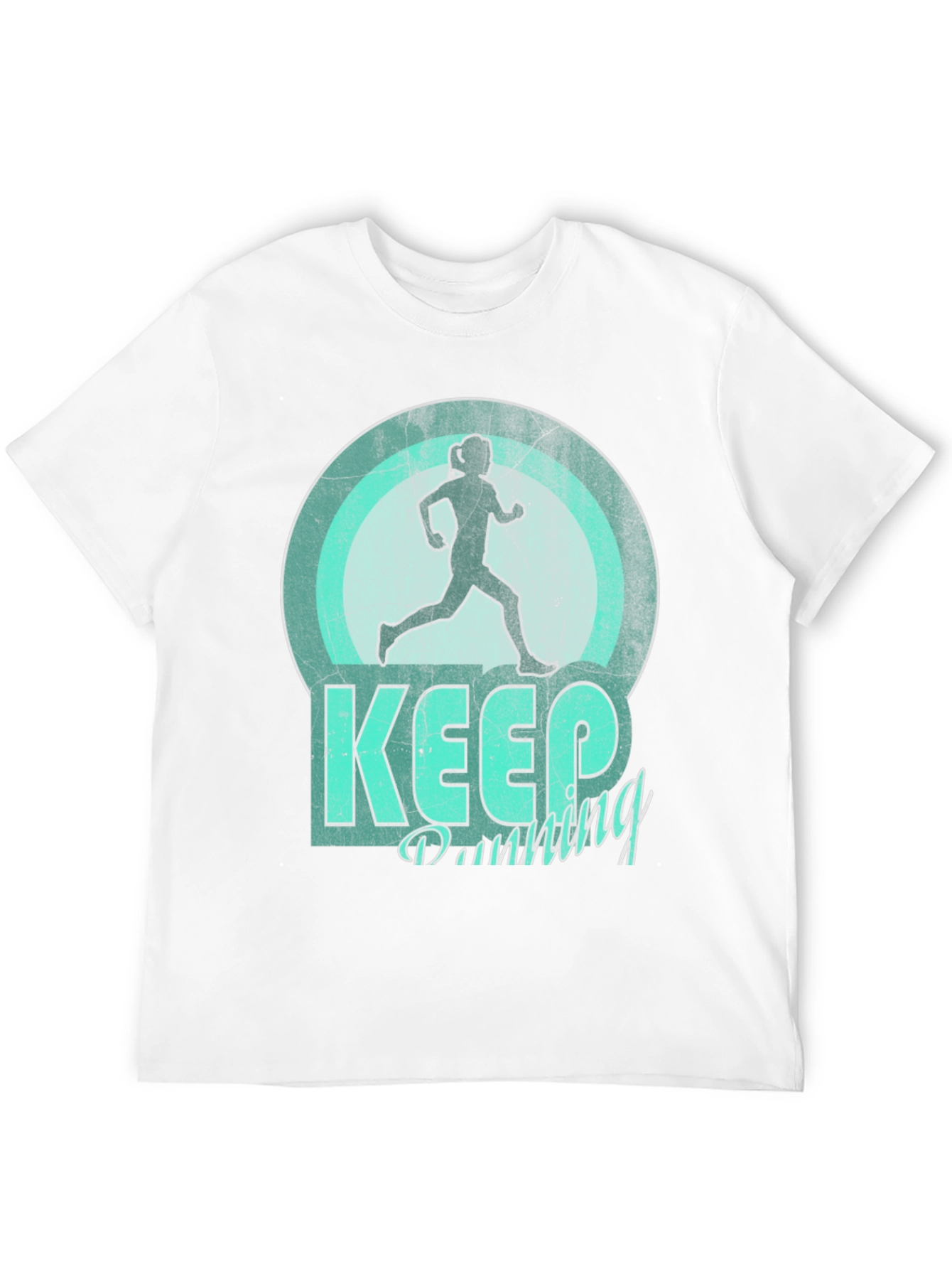Keep Running Graphic Tee - Black Unisex Shirt