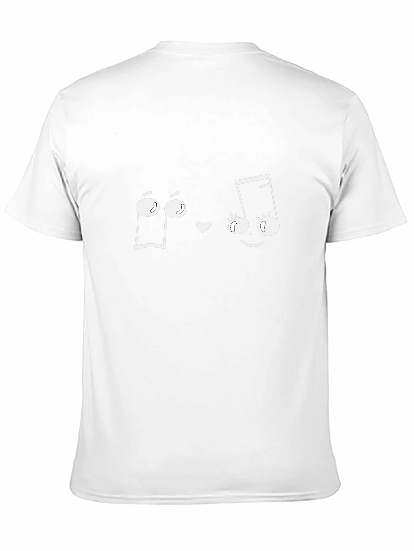Musical Notes Love Black T-Shirt