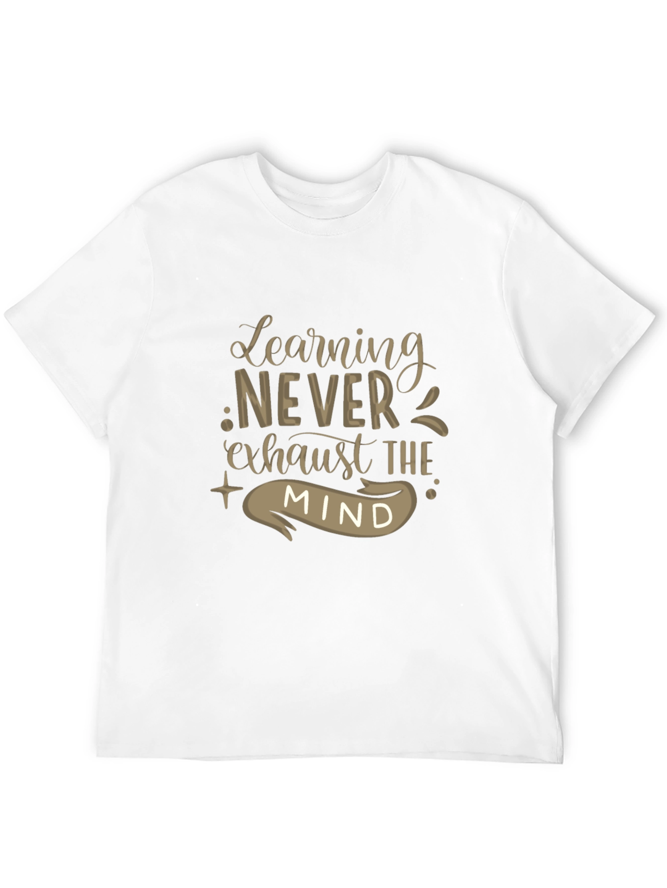 Learning Never Exhausts The Mind Black Tee