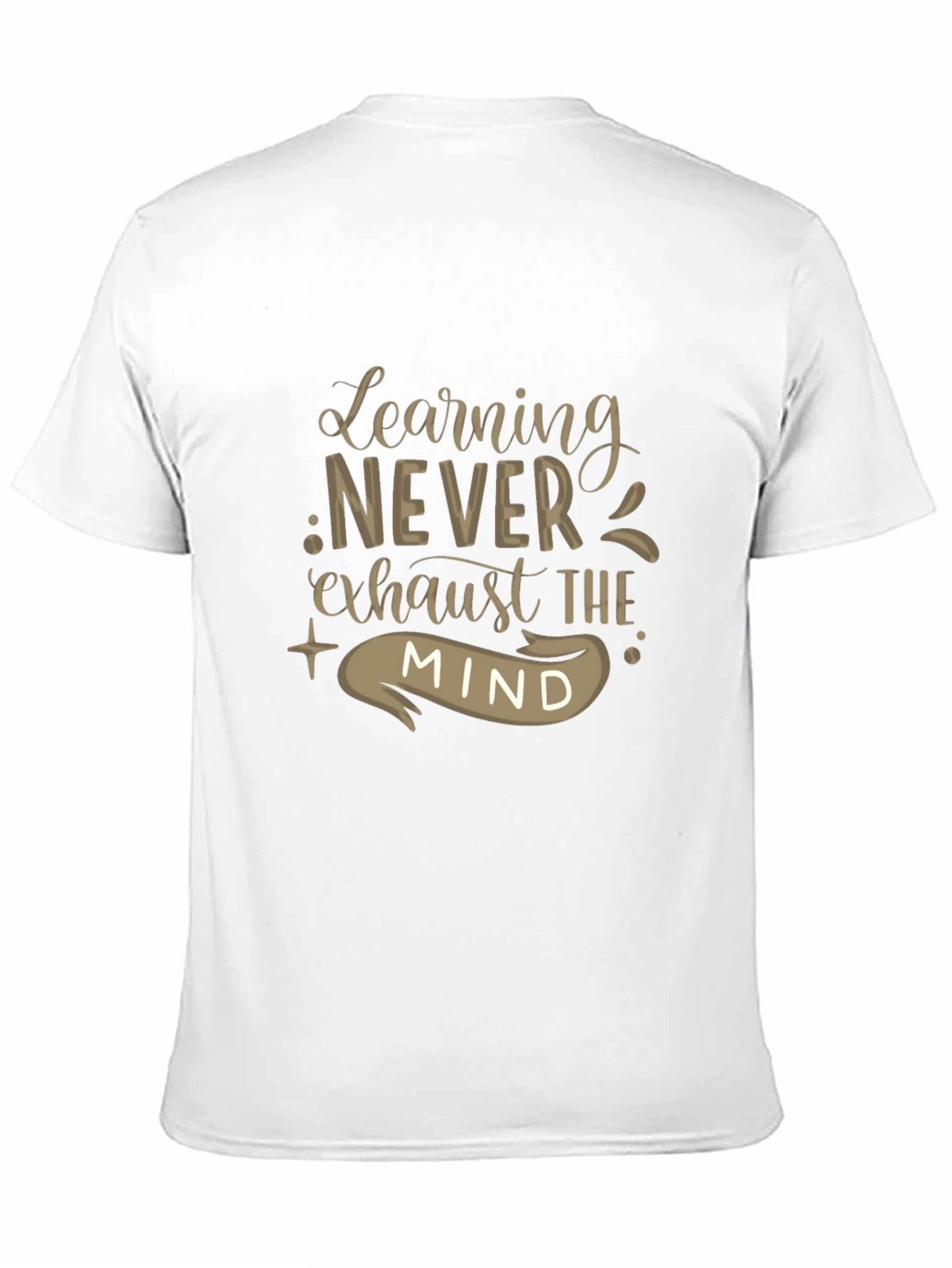 Learning Never Exhausts The Mind Black Tee