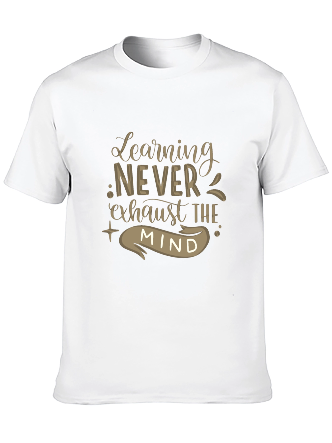 Learning Never Exhausts The Mind Black Tee