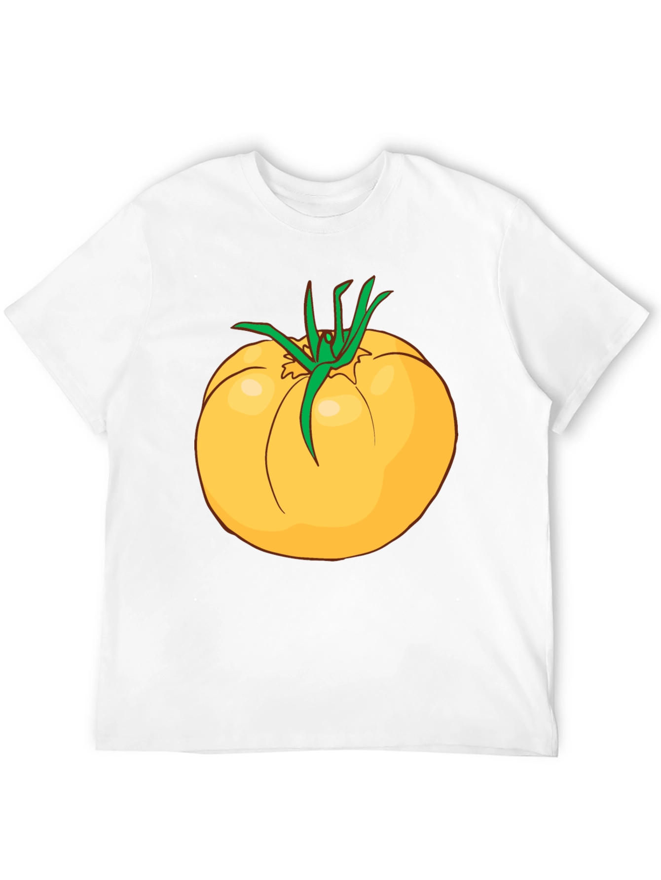 Yellow Tomato Graphic T-Shirt - Casual Cotton Tee