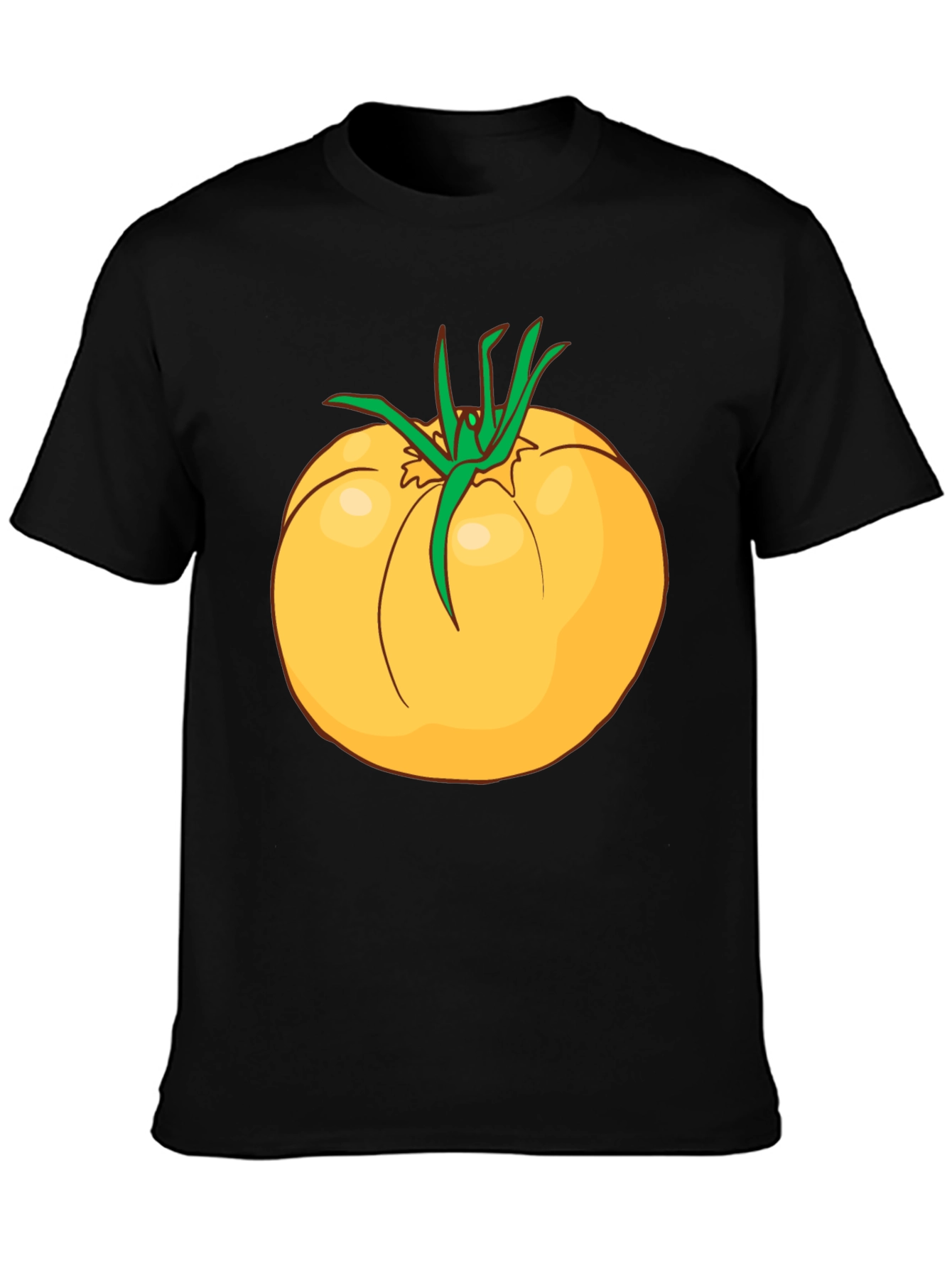 Yellow Tomato Graphic T-Shirt - Casual Cotton Tee