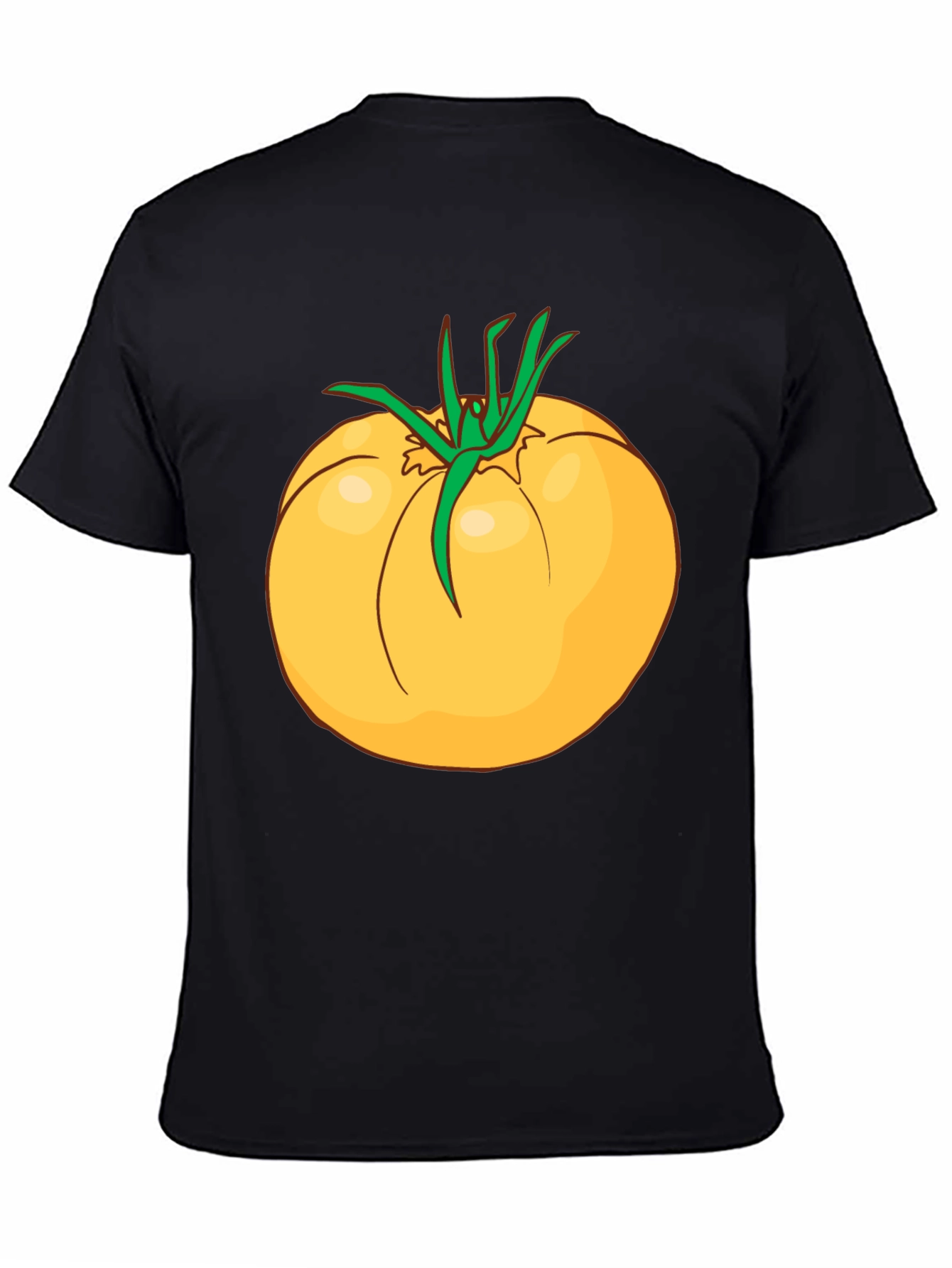 Yellow Tomato Graphic T-Shirt - Casual Cotton Tee