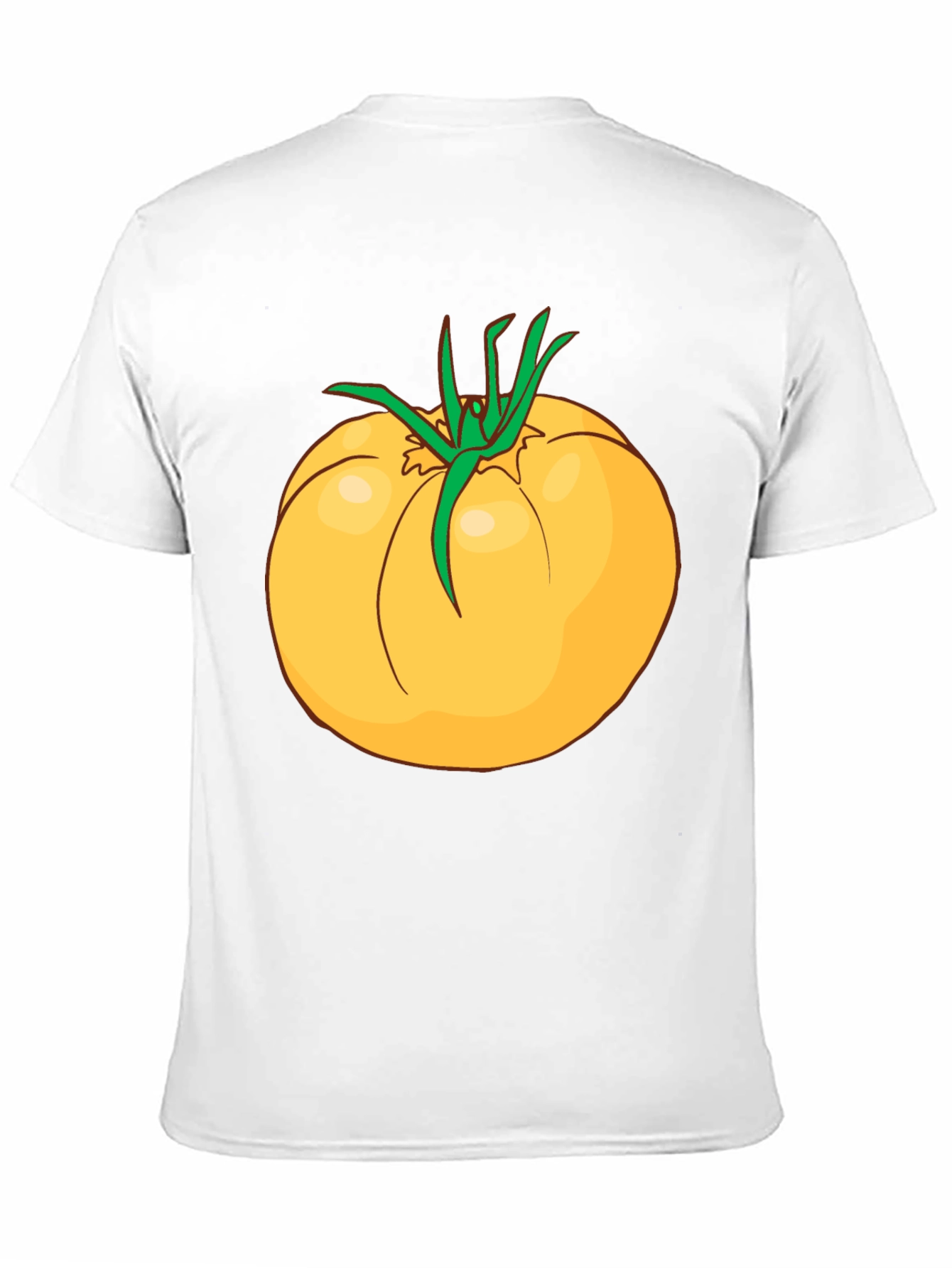 Yellow Tomato Graphic T-Shirt - Casual Cotton Tee