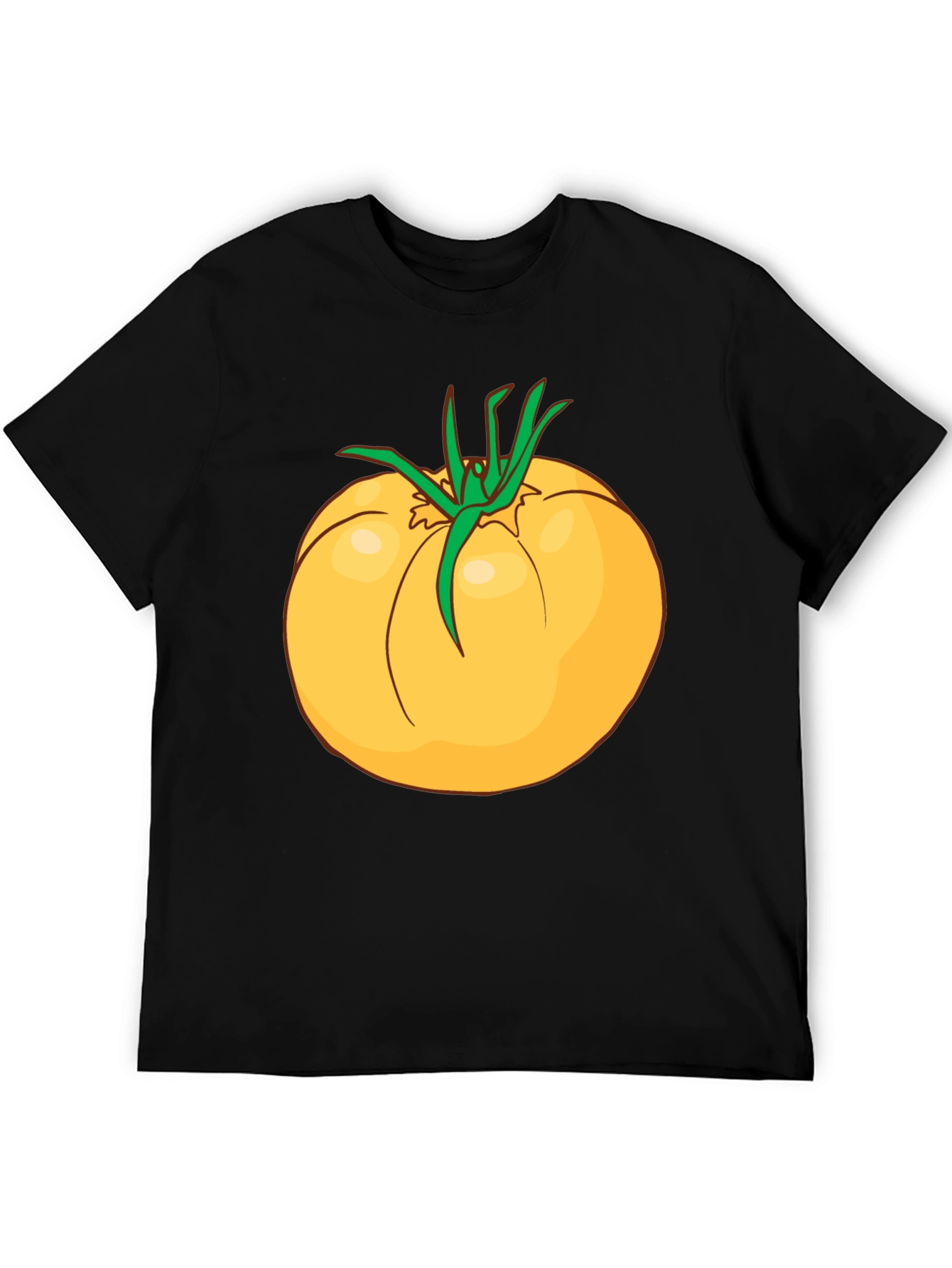 Yellow Tomato Graphic T-Shirt - Casual Cotton Tee
