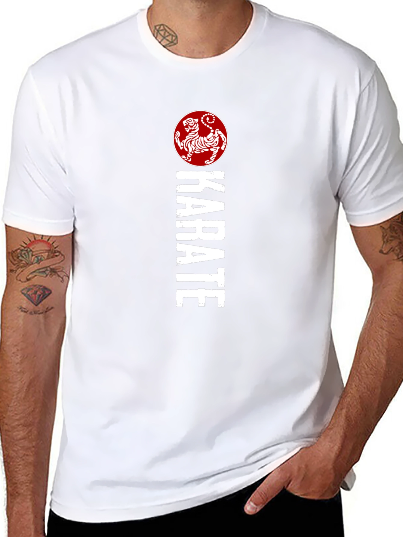 Karate Tiger Graphic T-Shirt - Martial Arts Style