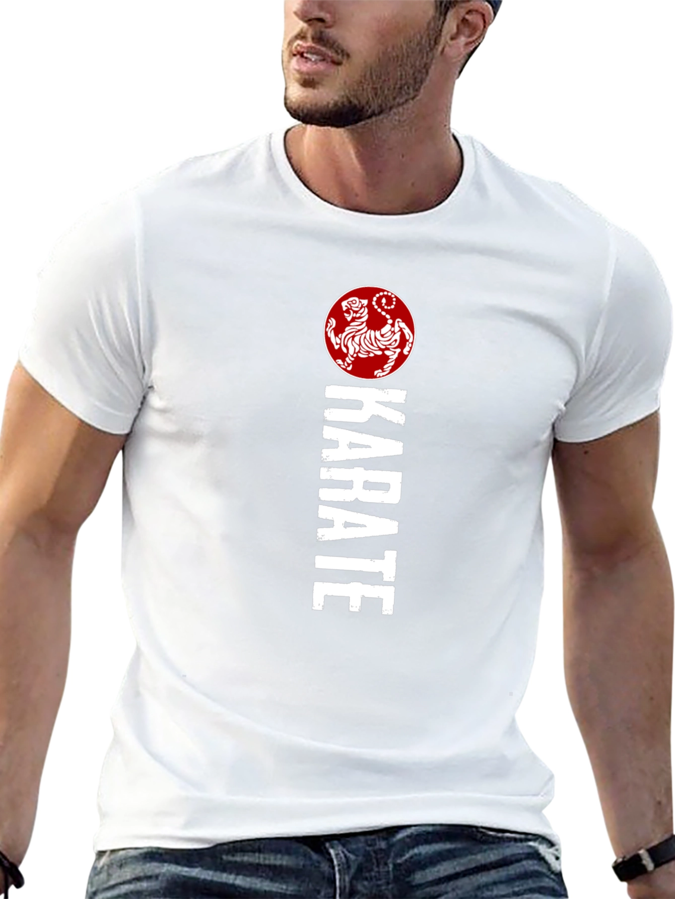 Karate Tiger Graphic T-Shirt - Martial Arts Style
