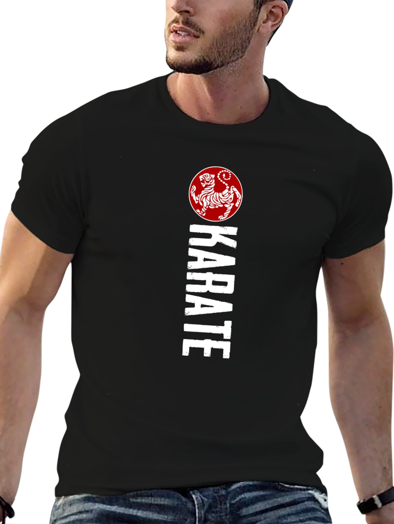 Karate Tiger Graphic T-Shirt - Martial Arts Style