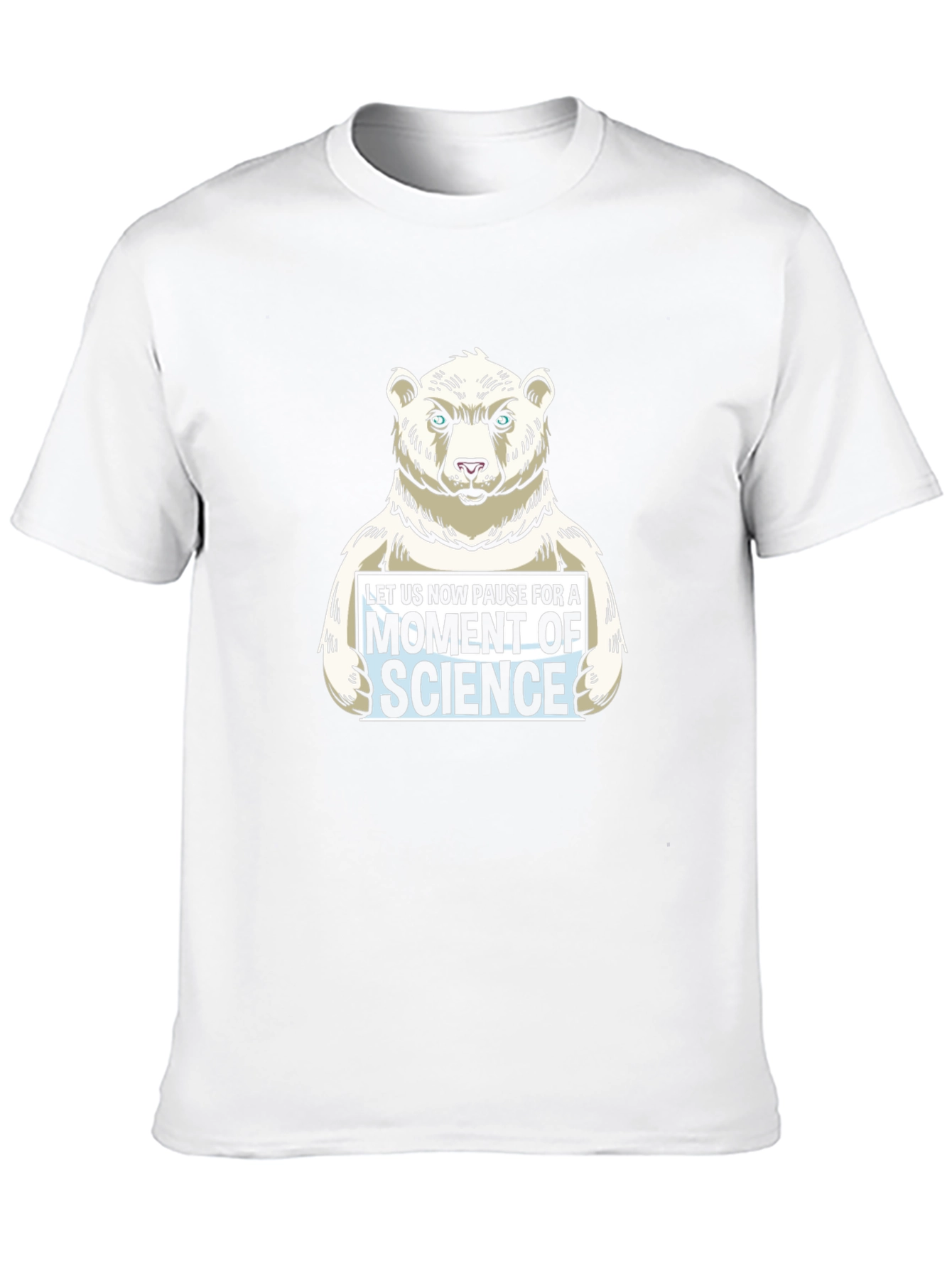 Science Bear Graphic T-Shirt - Black
