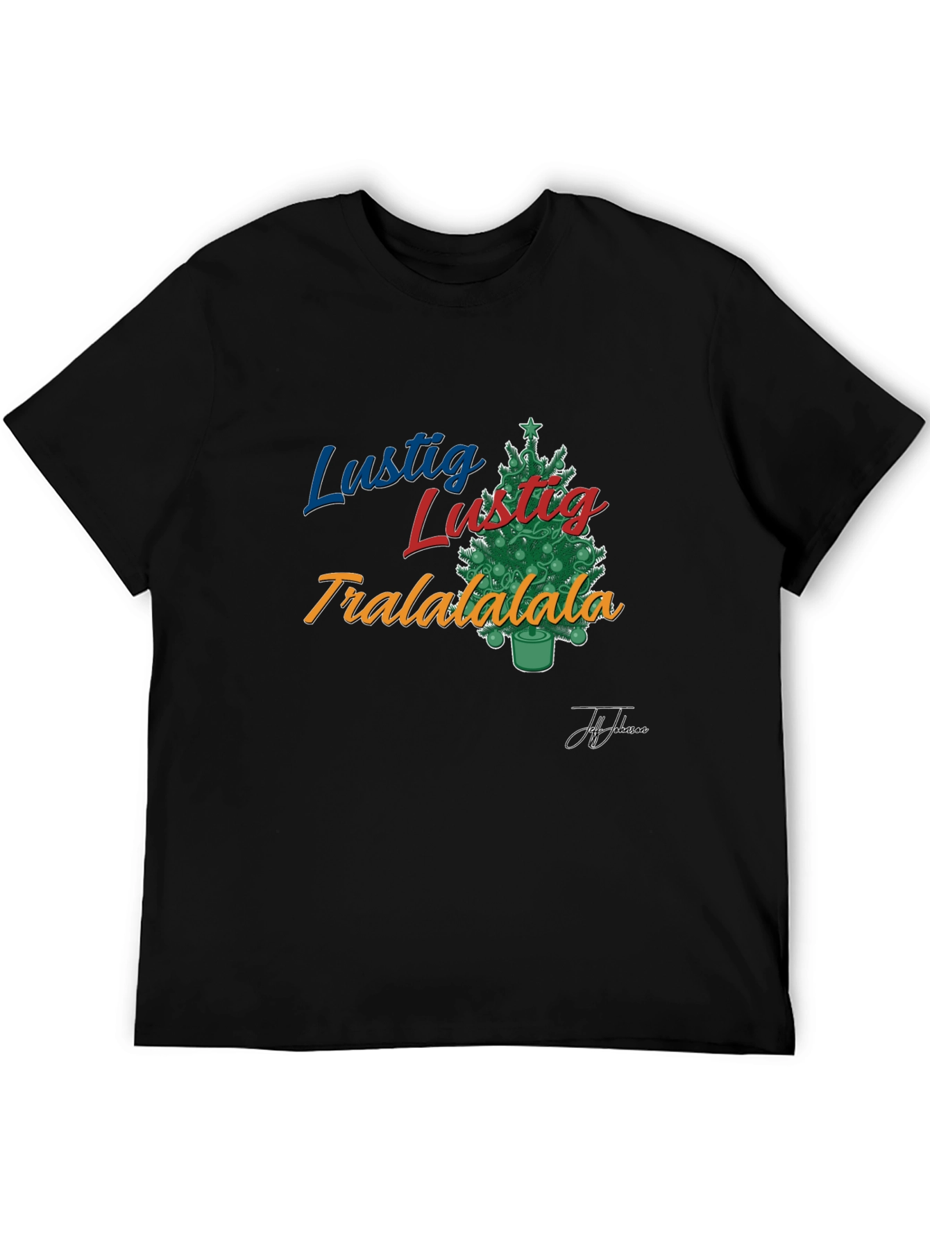 Lustig Tralalala Christmas Tree T-Shirt