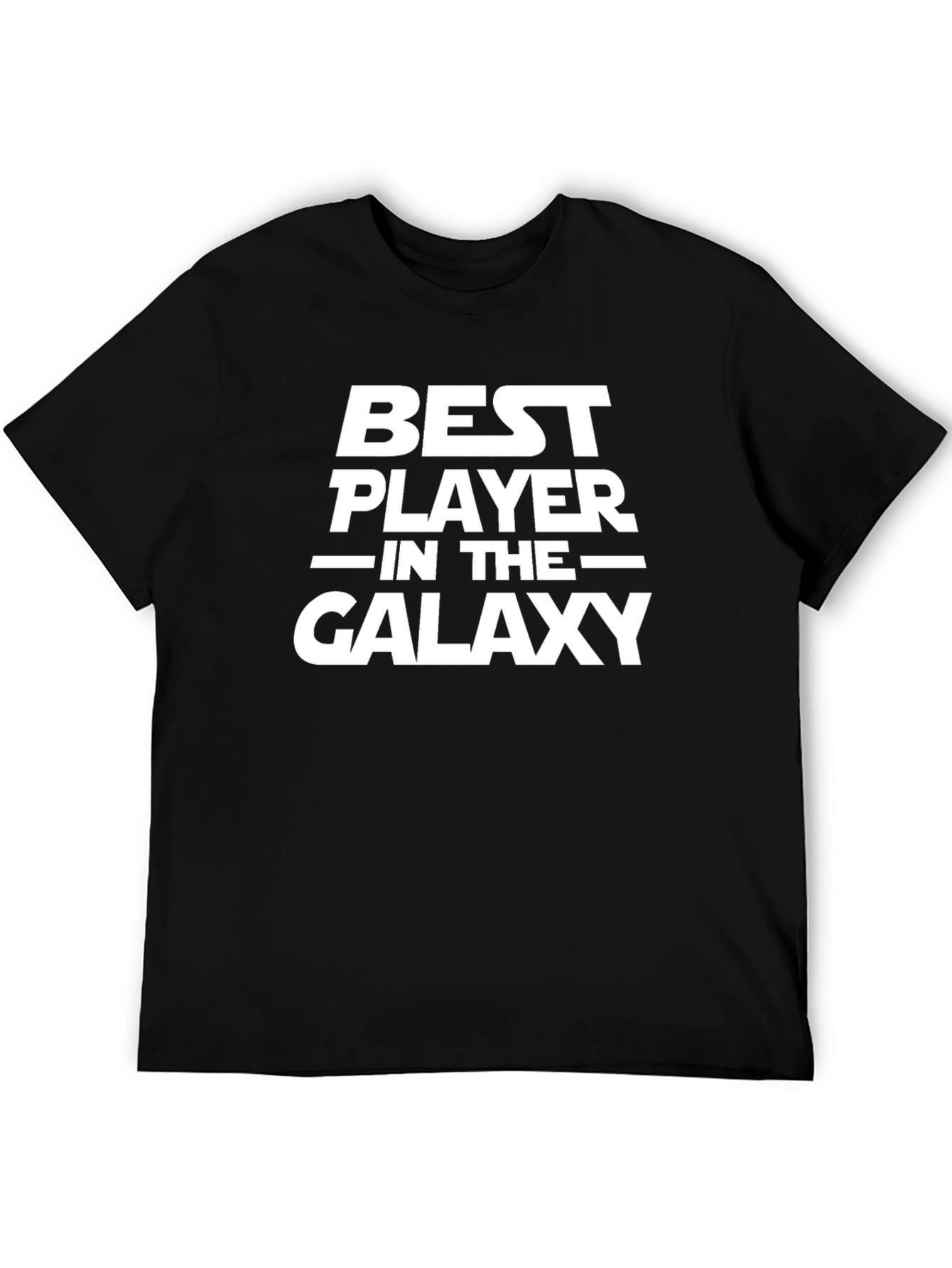 Best Player in the Galaxy Black Graphic T-Shirt