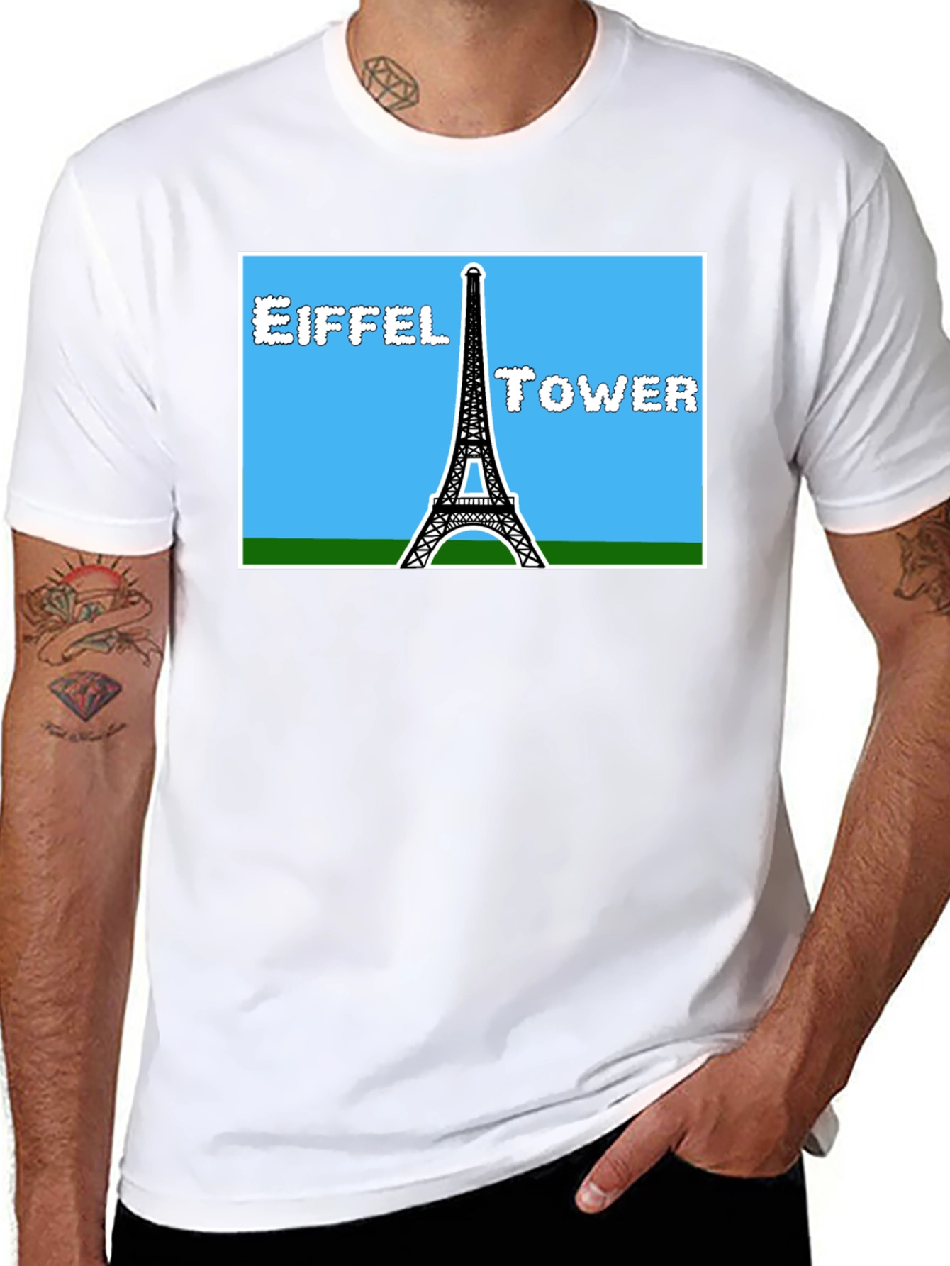 Eiffel Tower Graphic T-Shirt - Paris Landmark Tee