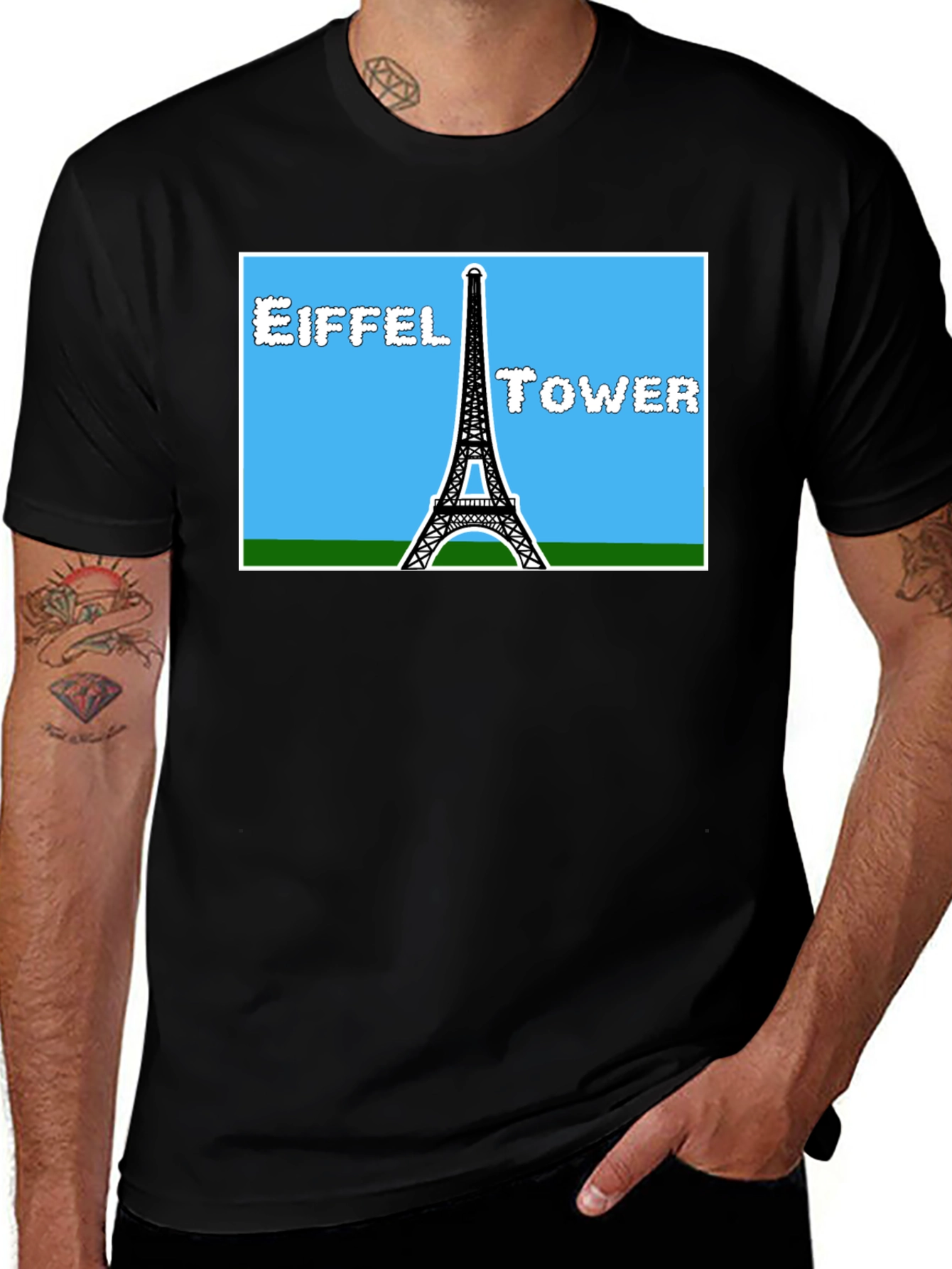 Eiffel Tower Graphic T-Shirt - Paris Landmark Tee