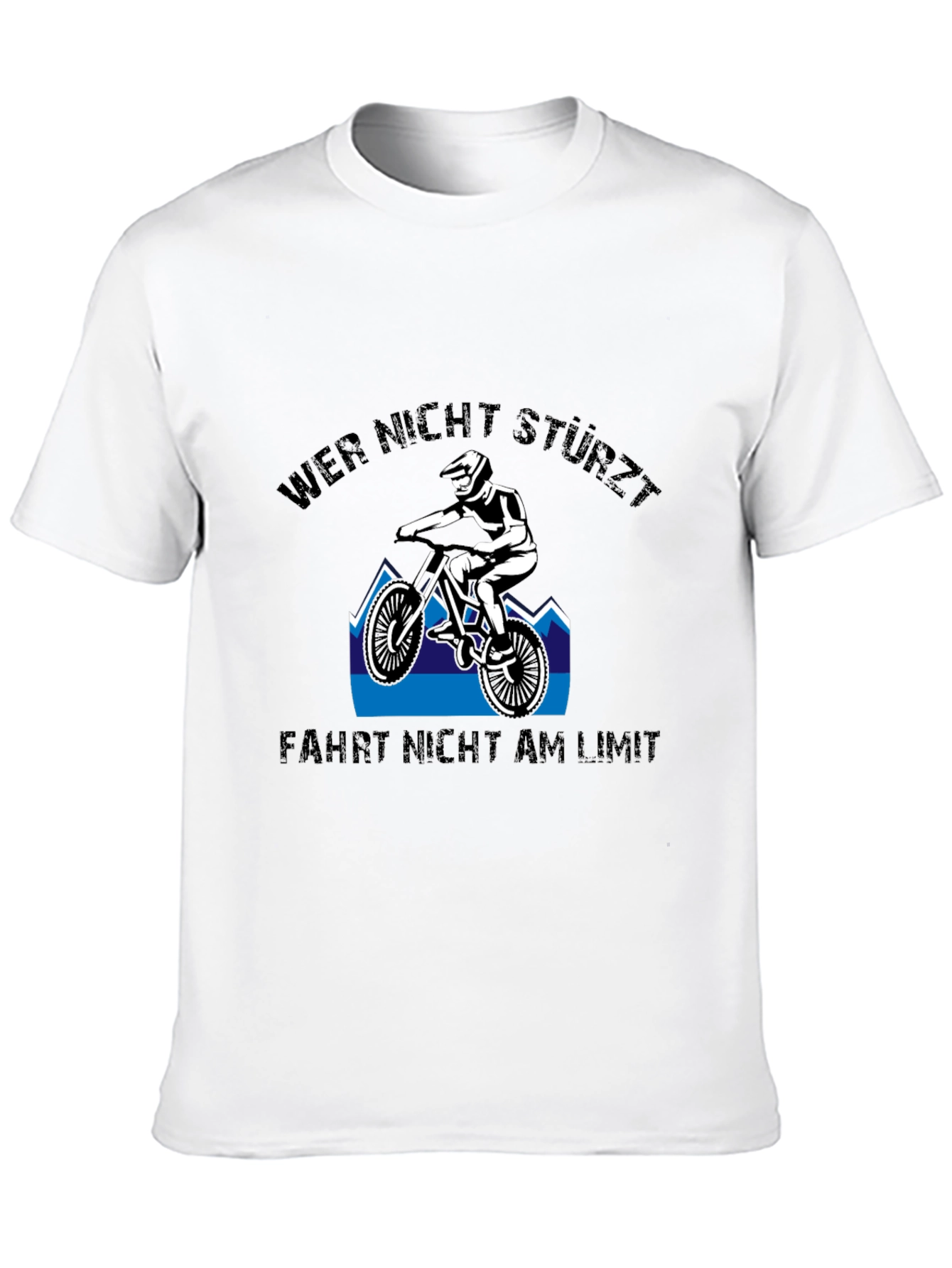 Mountain Bike T-Shirt: Wer Nicht Stürzt