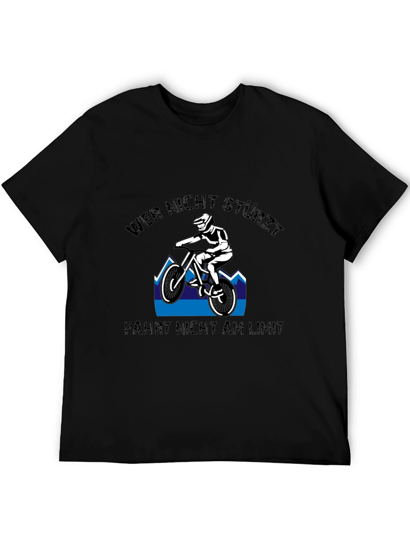 Mountain Bike T-Shirt: Wer Nicht Stürzt