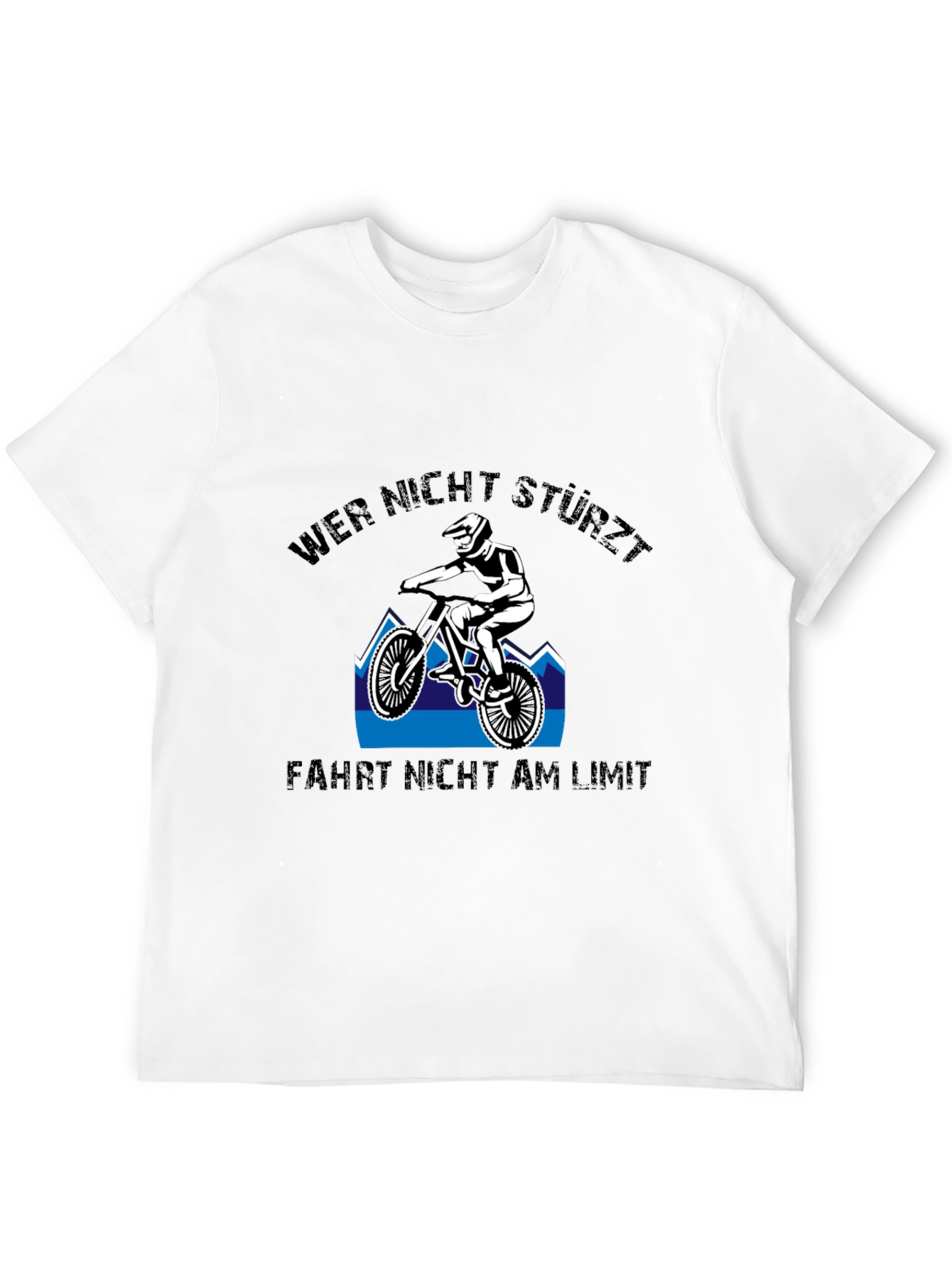 Mountain Bike T-Shirt: Wer Nicht Stürzt