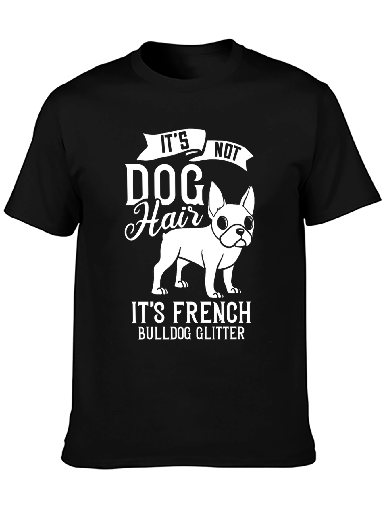 Funny French Bulldog Glitter T-Shirt