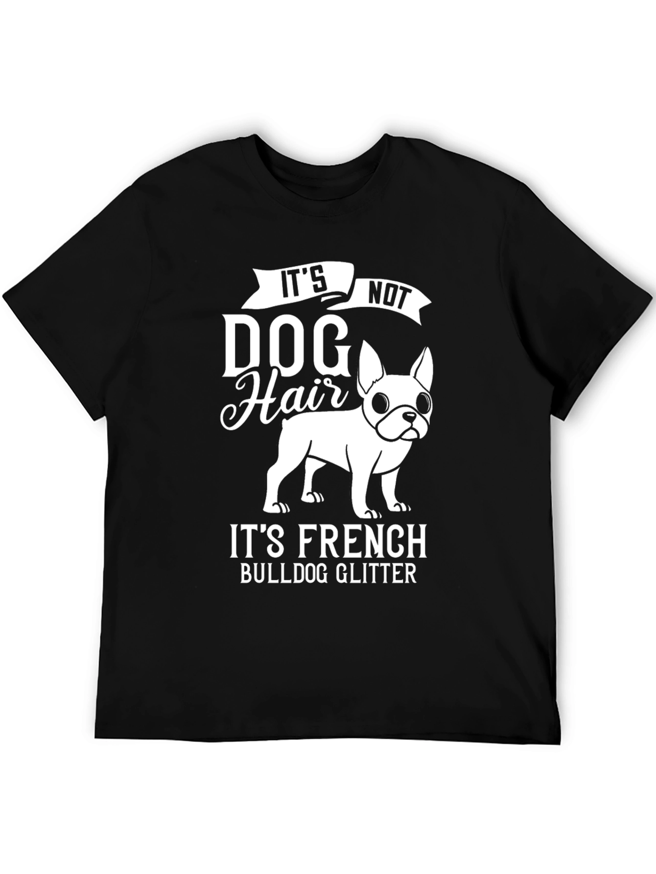 Funny French Bulldog Glitter T-Shirt