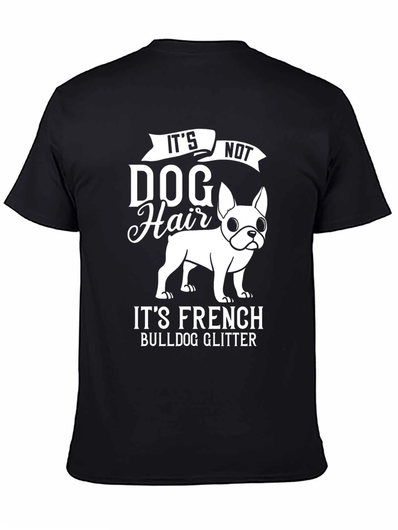 Funny French Bulldog Glitter T-Shirt