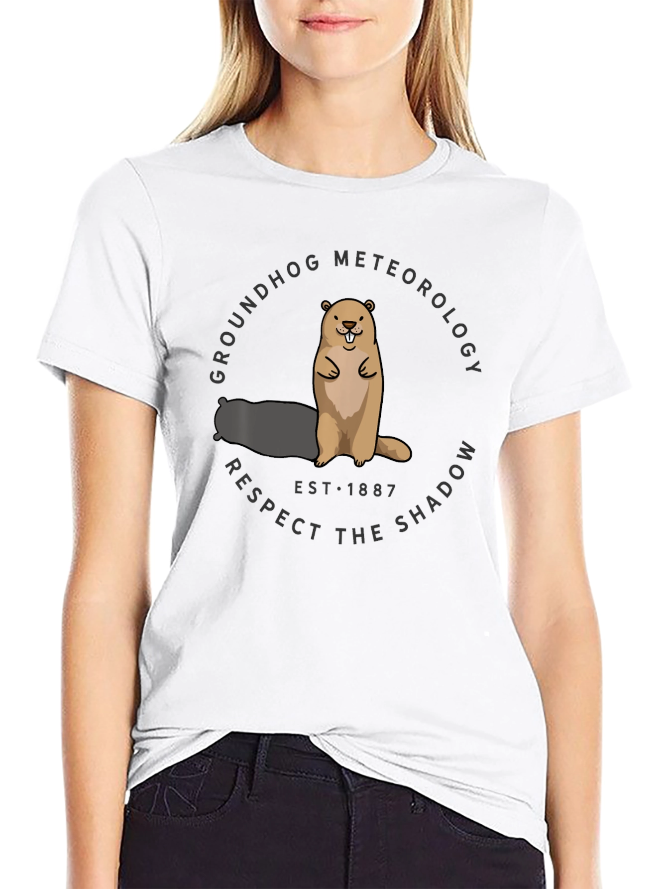 Groundhog Meteorology T-Shirt - Respect the Shadow!