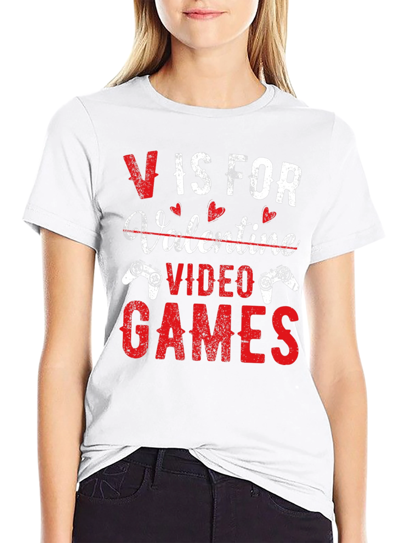 Valentines Day Gamer T-Shirt - Video Games