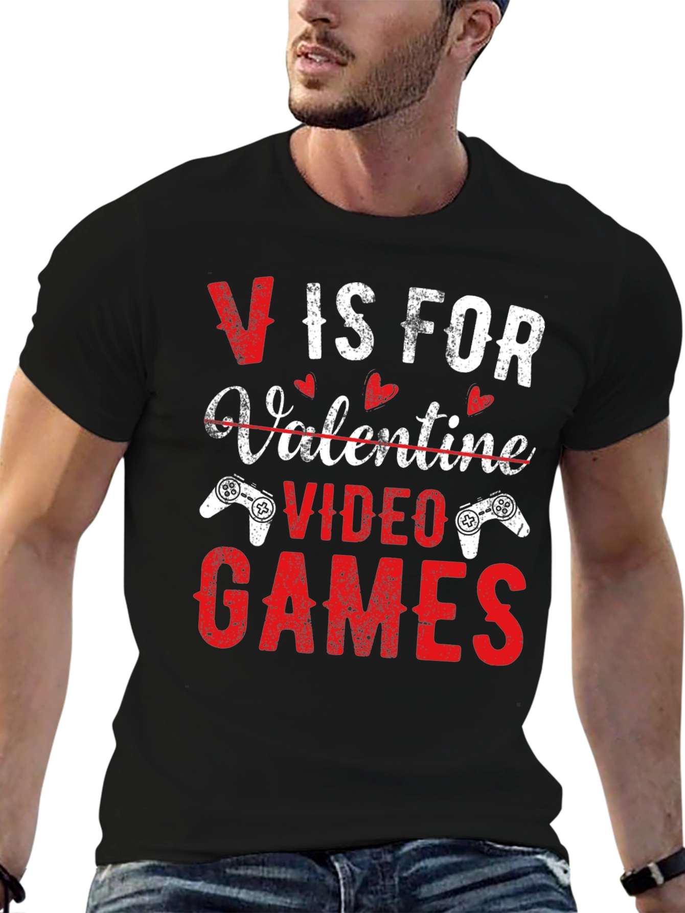 Valentines Day Gamer T-Shirt - Video Games