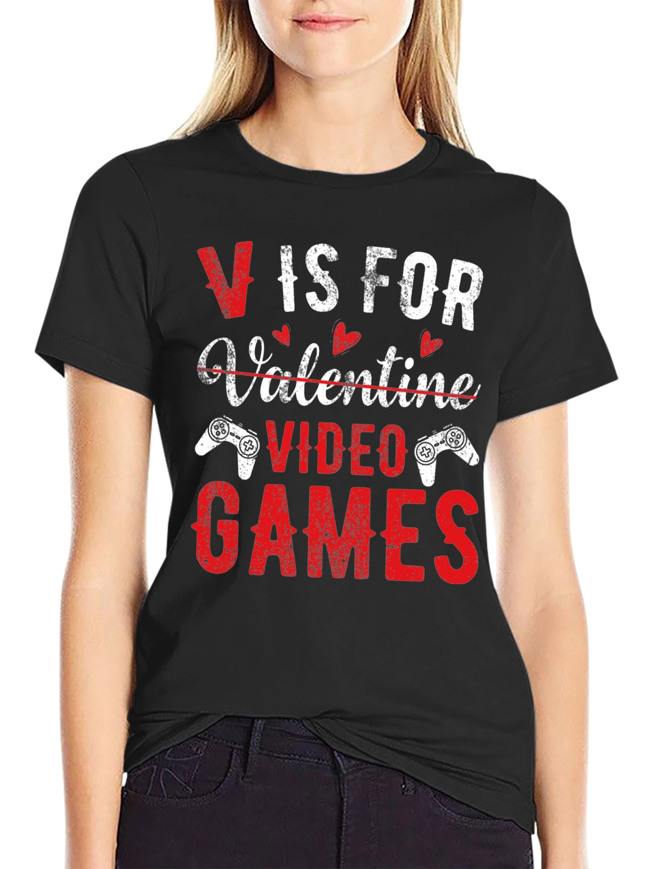 Valentines Day Gamer T-Shirt - Video Games