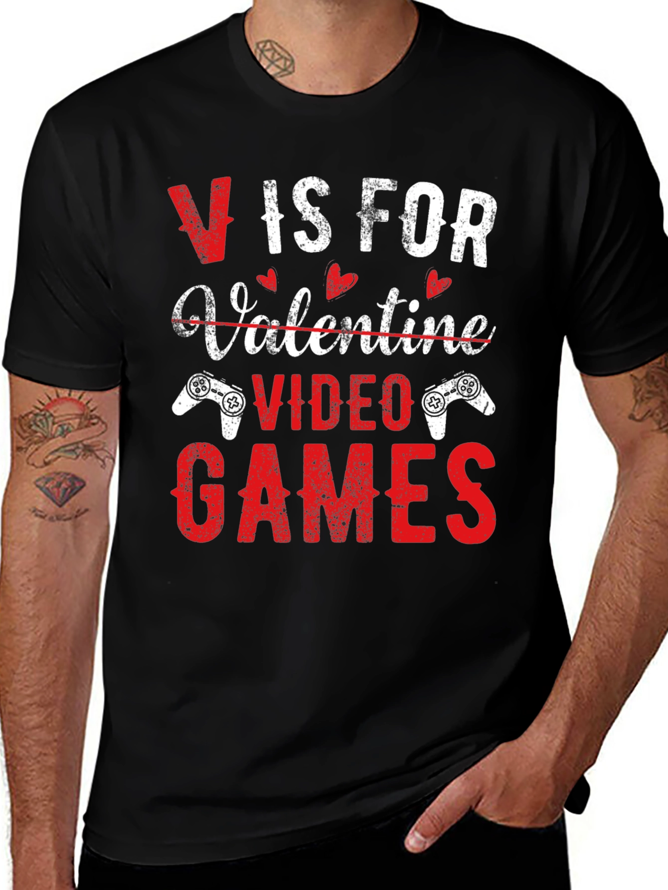 Valentines Day Gamer T-Shirt - Video Games