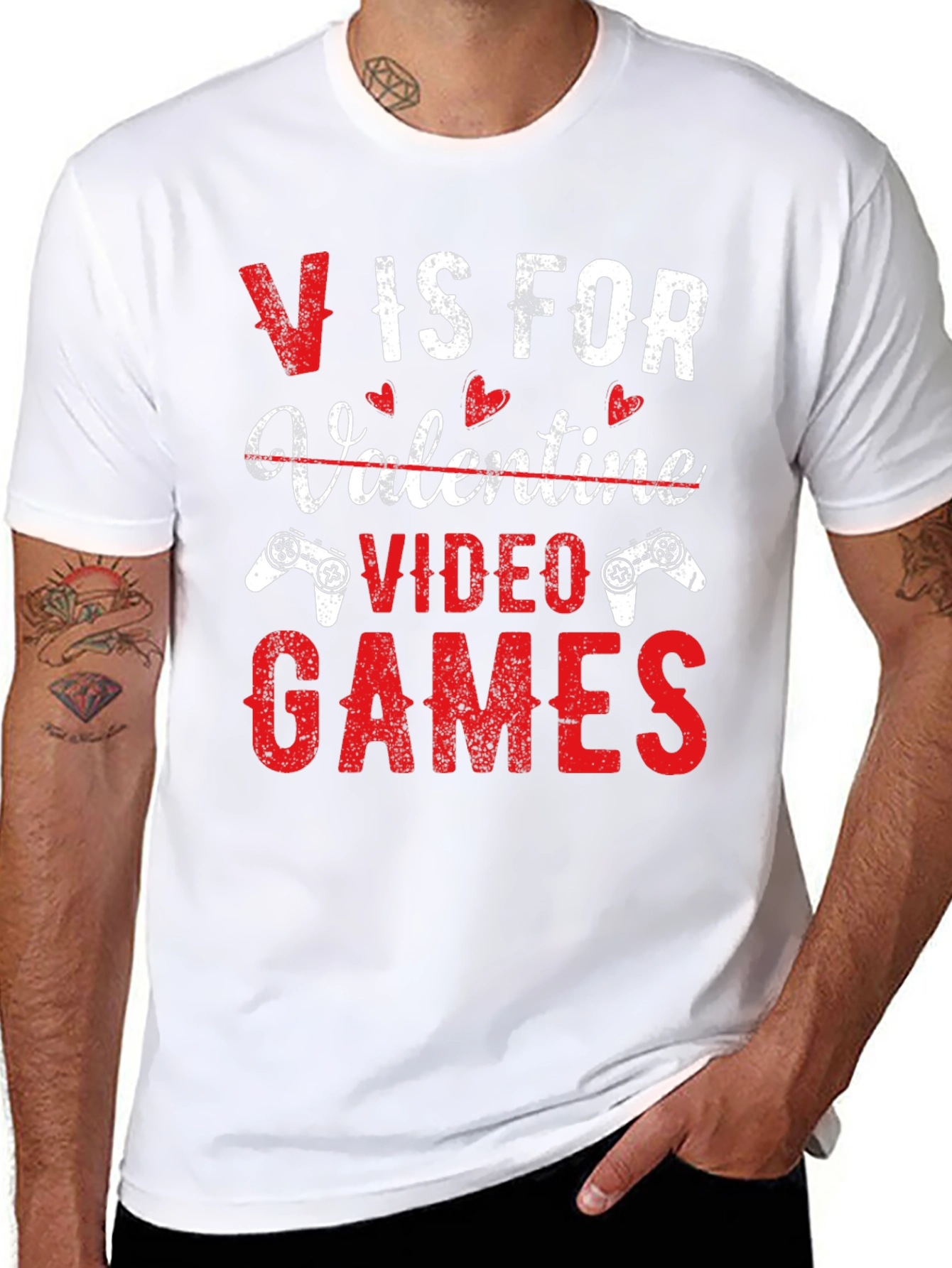 Valentines Day Gamer T-Shirt - Video Games