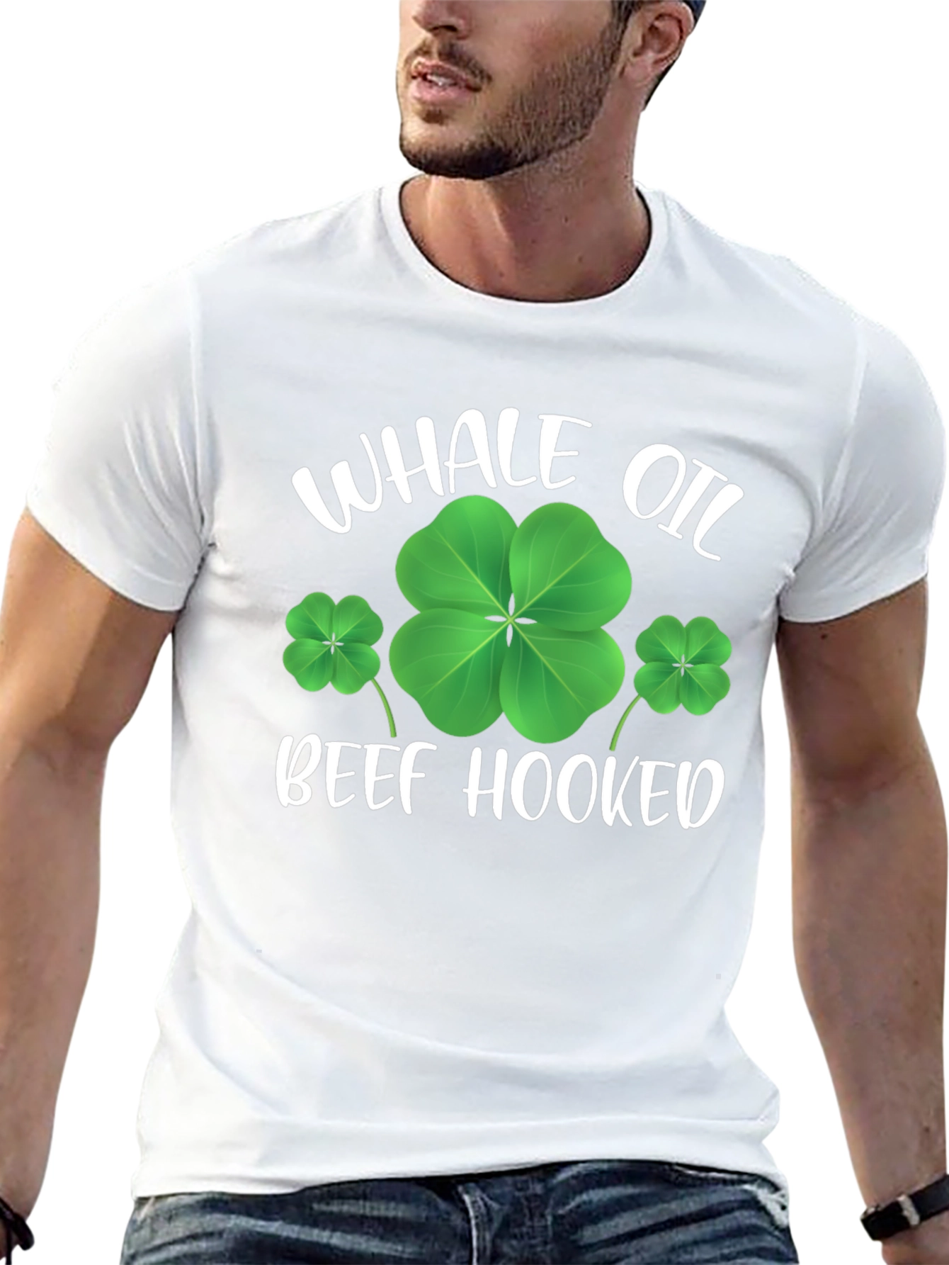 Whale Oil Beef Hooked St. Patricks Day Tee