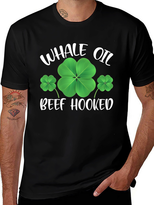 Whale Oil Beef Hooked St. Patricks Day Tee