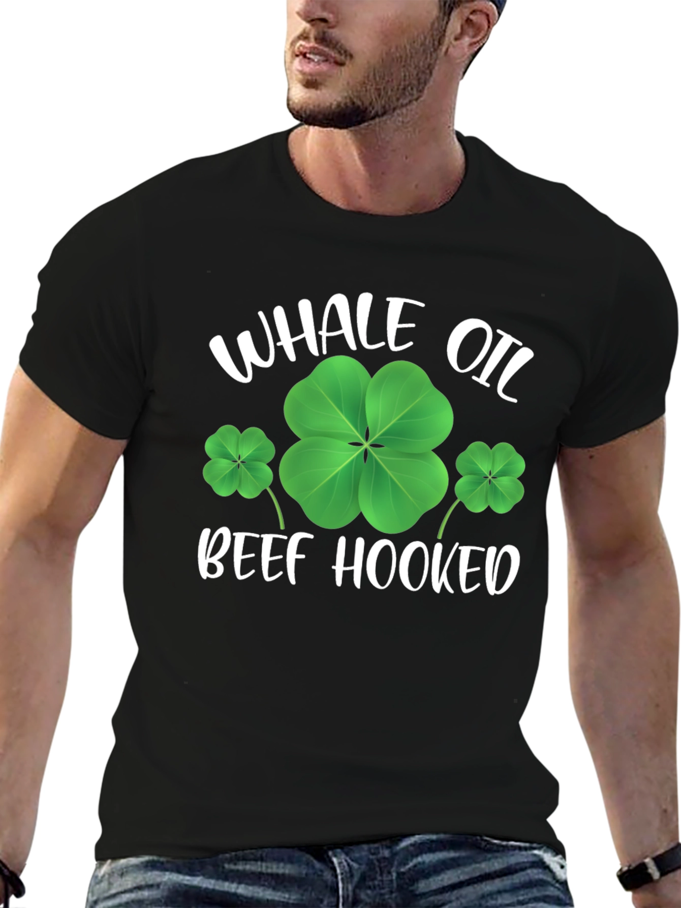 Whale Oil Beef Hooked St. Patricks Day Tee