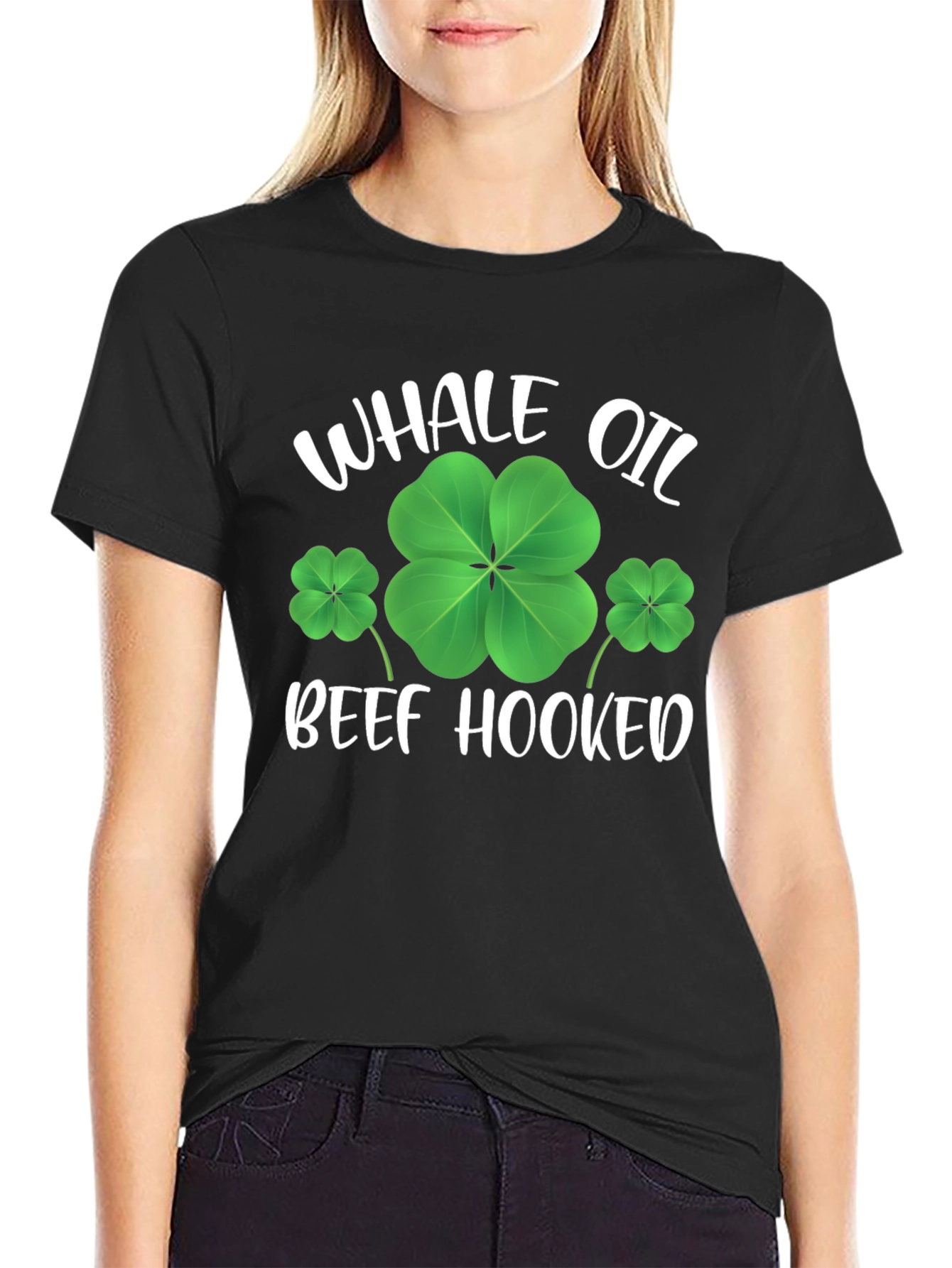 Whale Oil Beef Hooked St. Patricks Day Tee