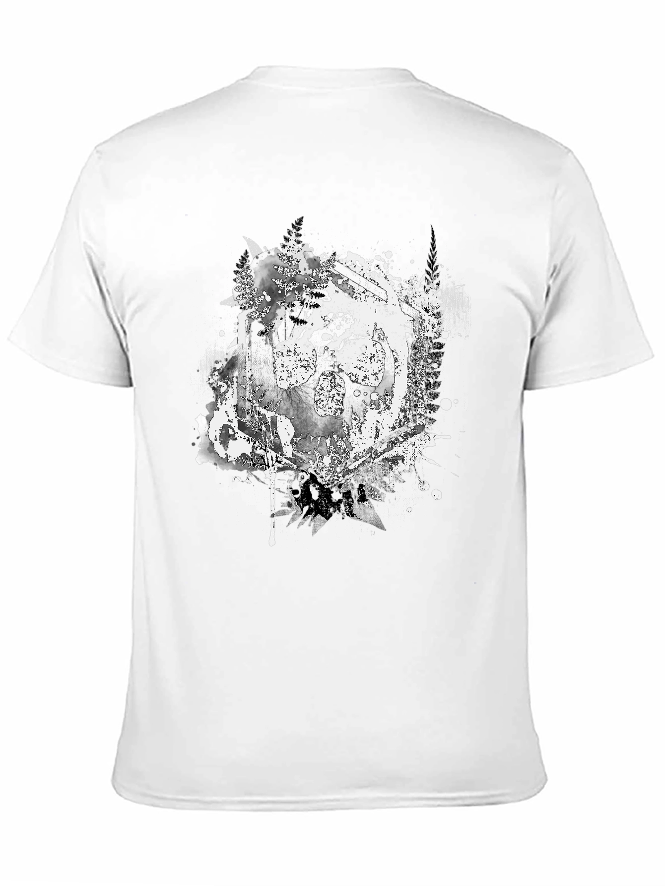 Edgy Skull Graphic T-Shirt - Black