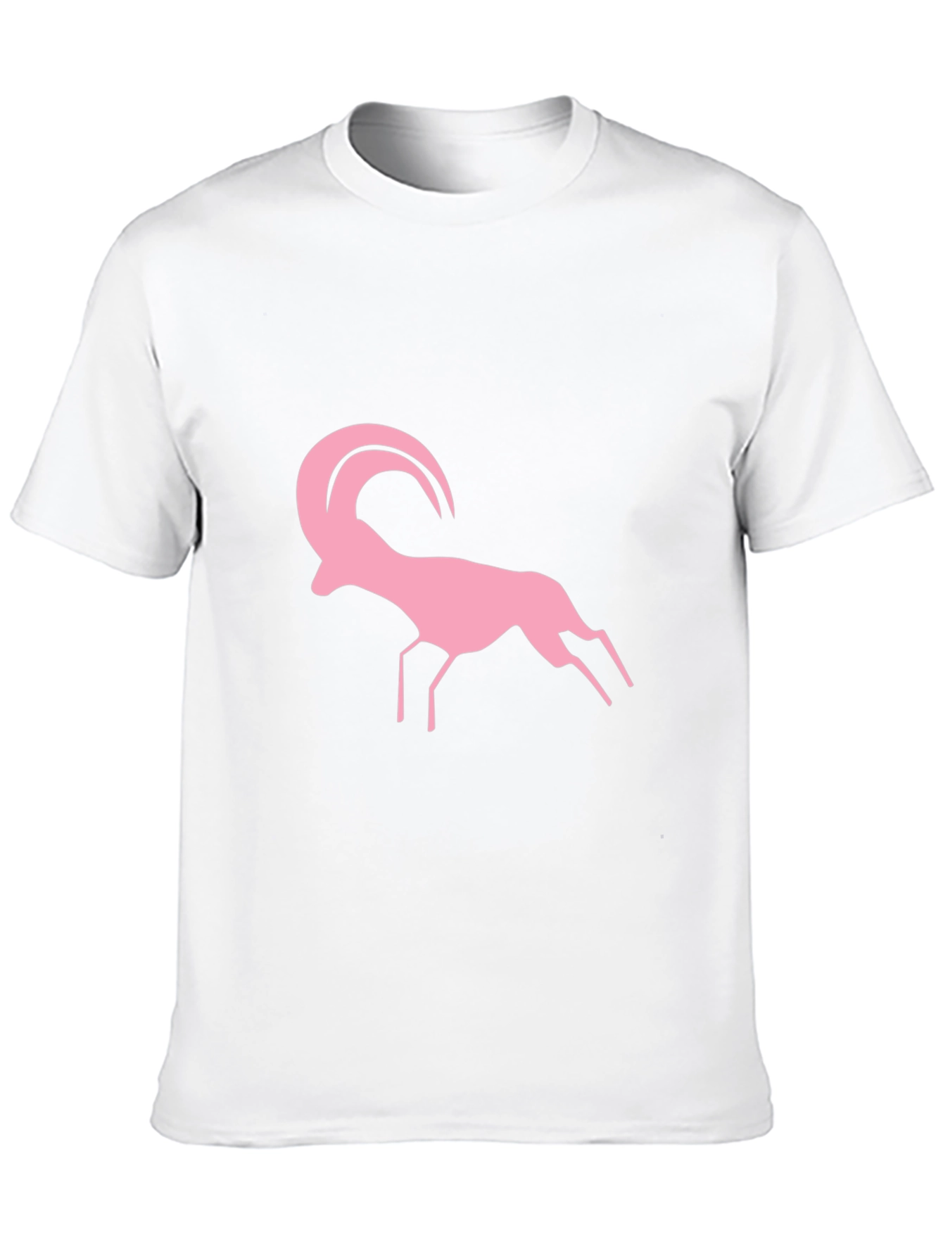 Pink Ram Graphic Black T-Shirt