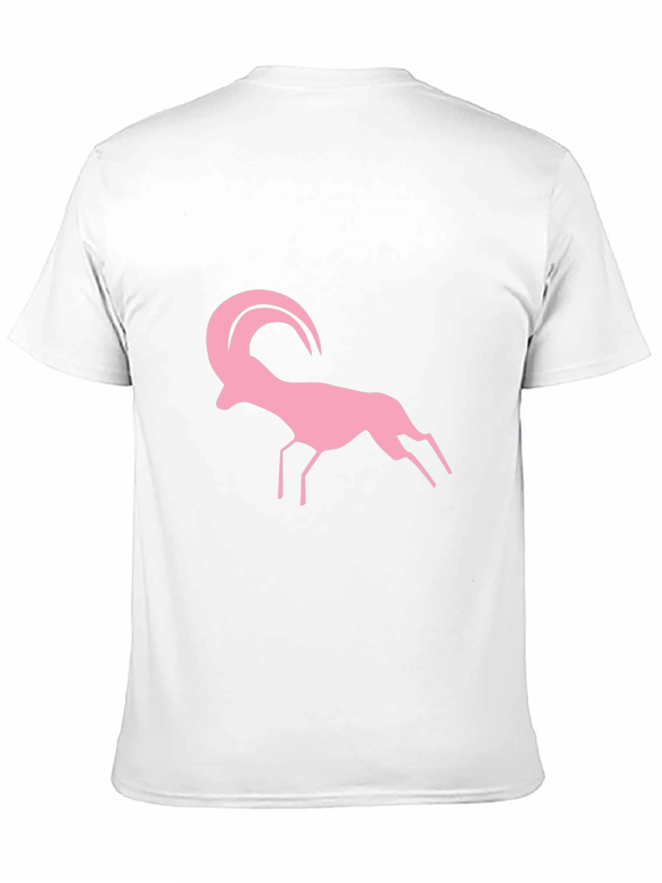 Pink Ram Graphic Black T-Shirt