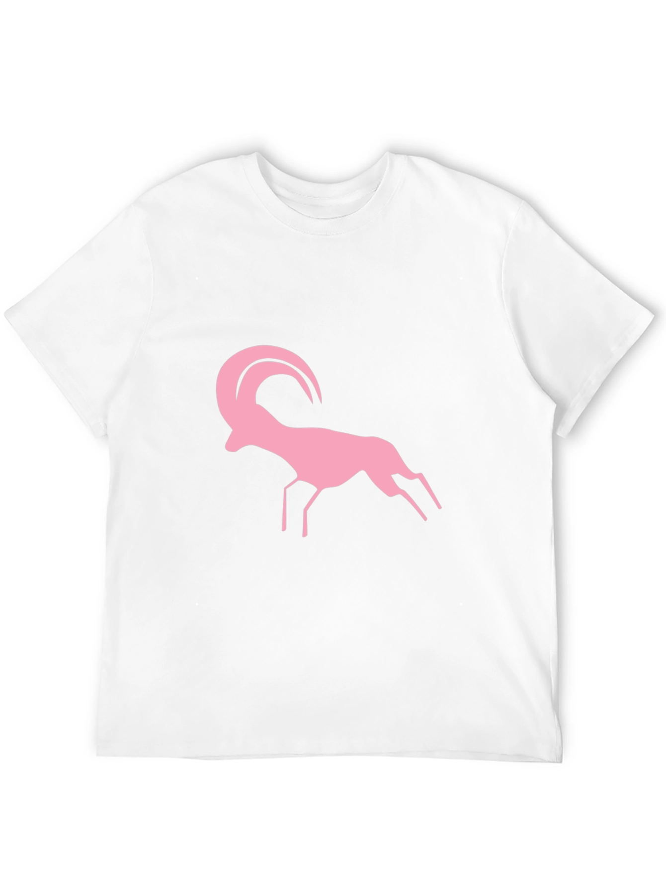 Pink Ram Graphic Black T-Shirt