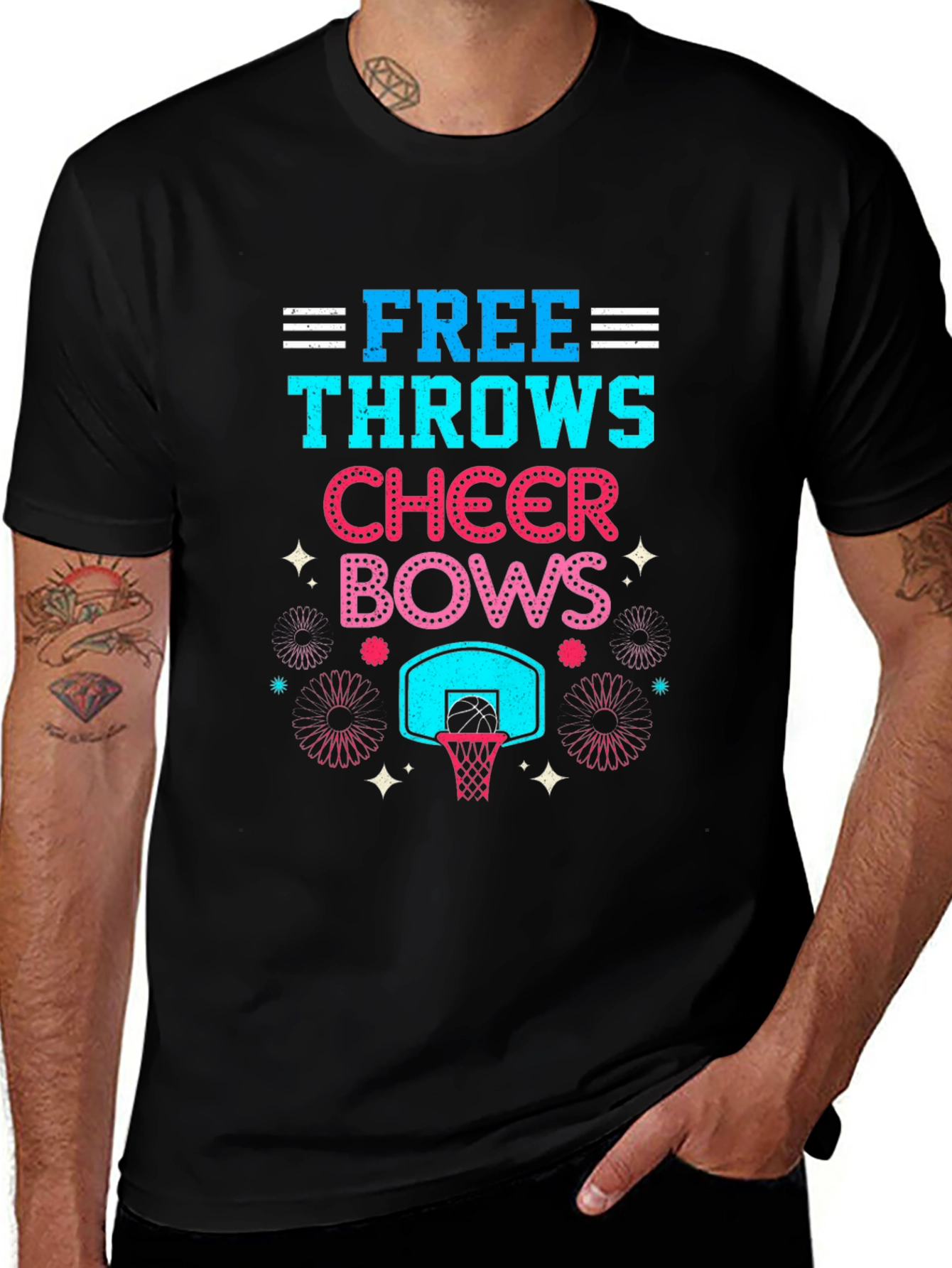Free Throws Cheer Bows T-Shirt