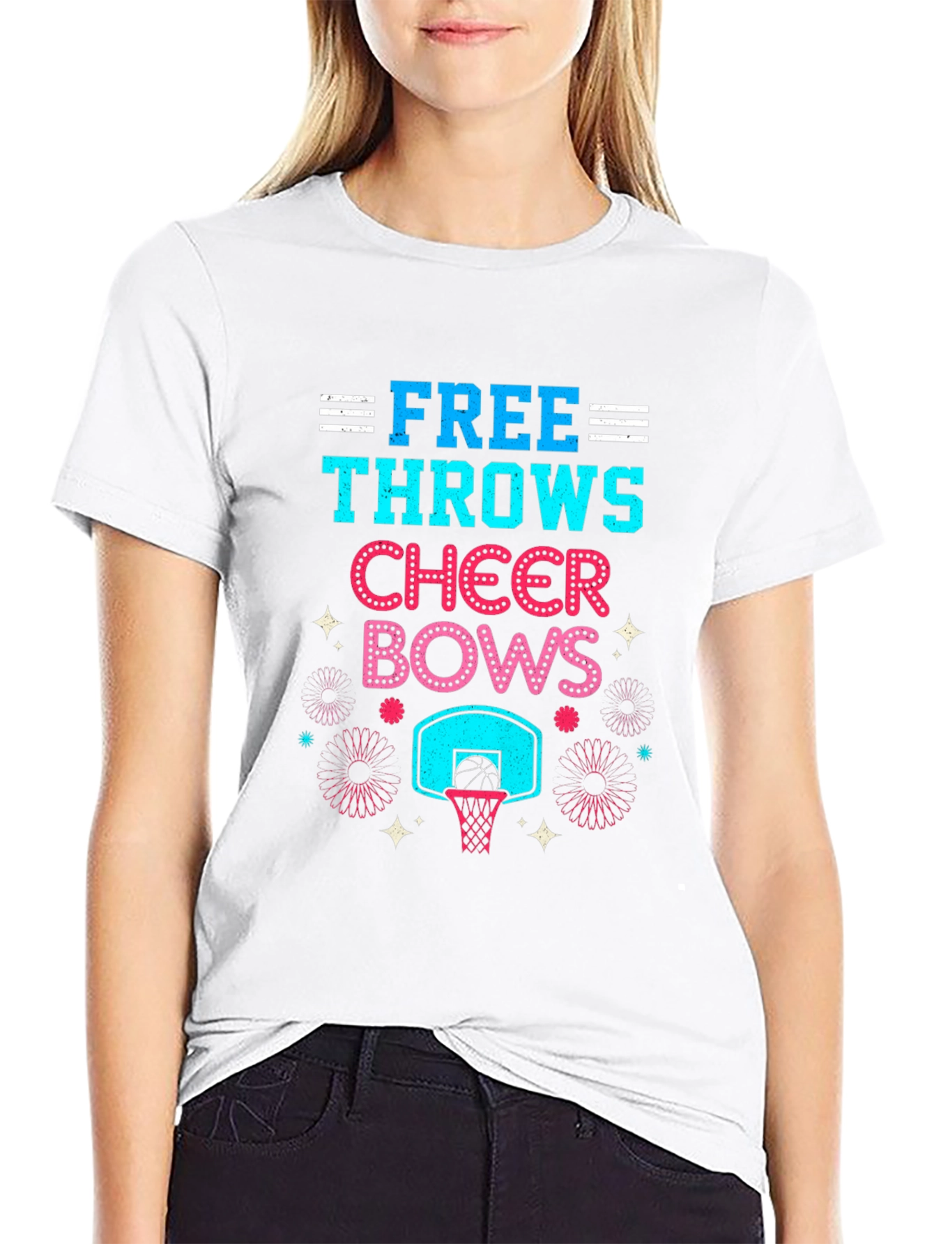 Free Throws Cheer Bows T-Shirt