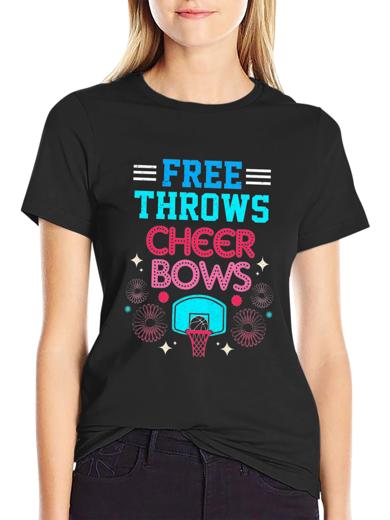Free Throws Cheer Bows T-Shirt