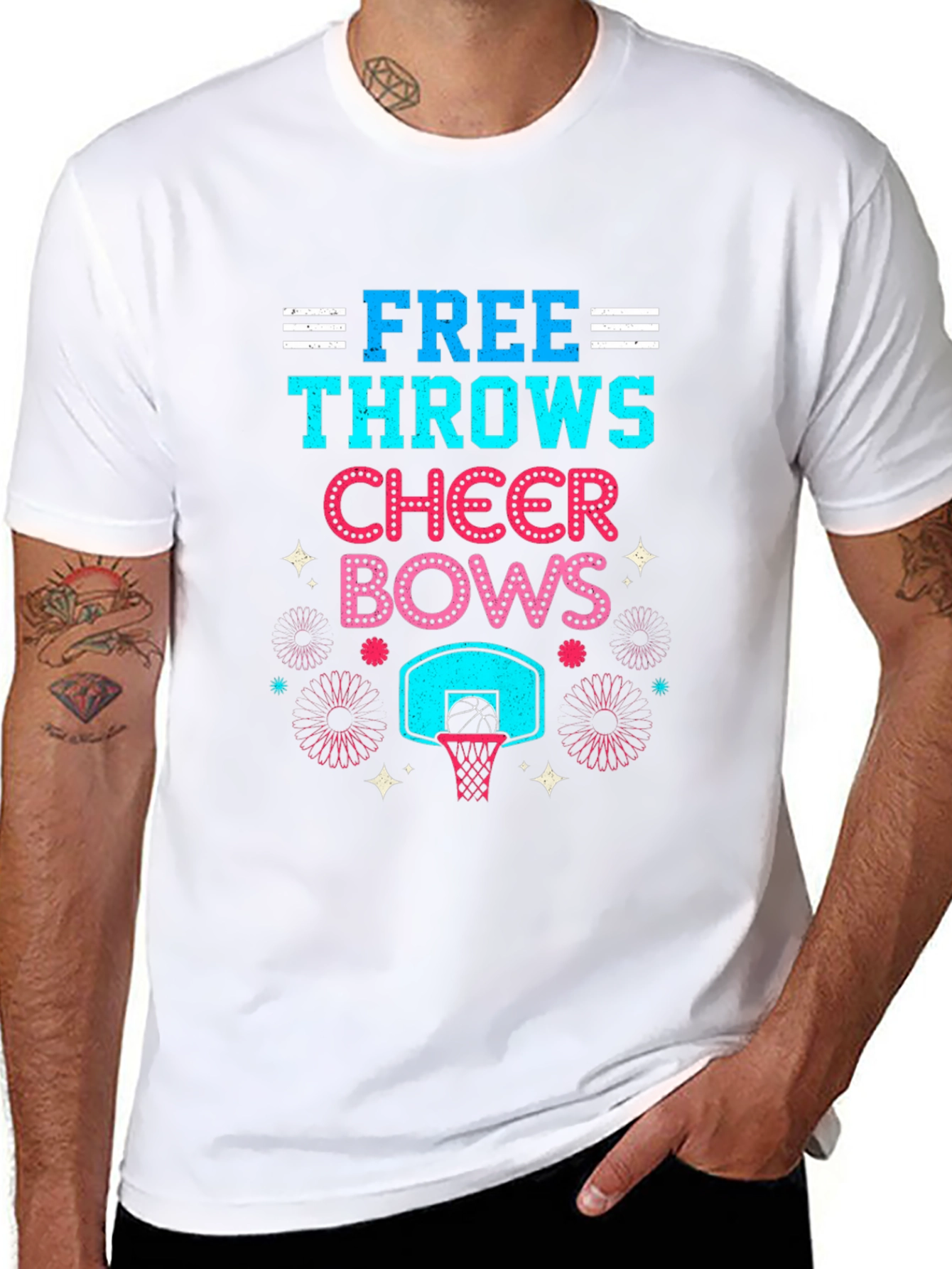 Free Throws Cheer Bows T-Shirt