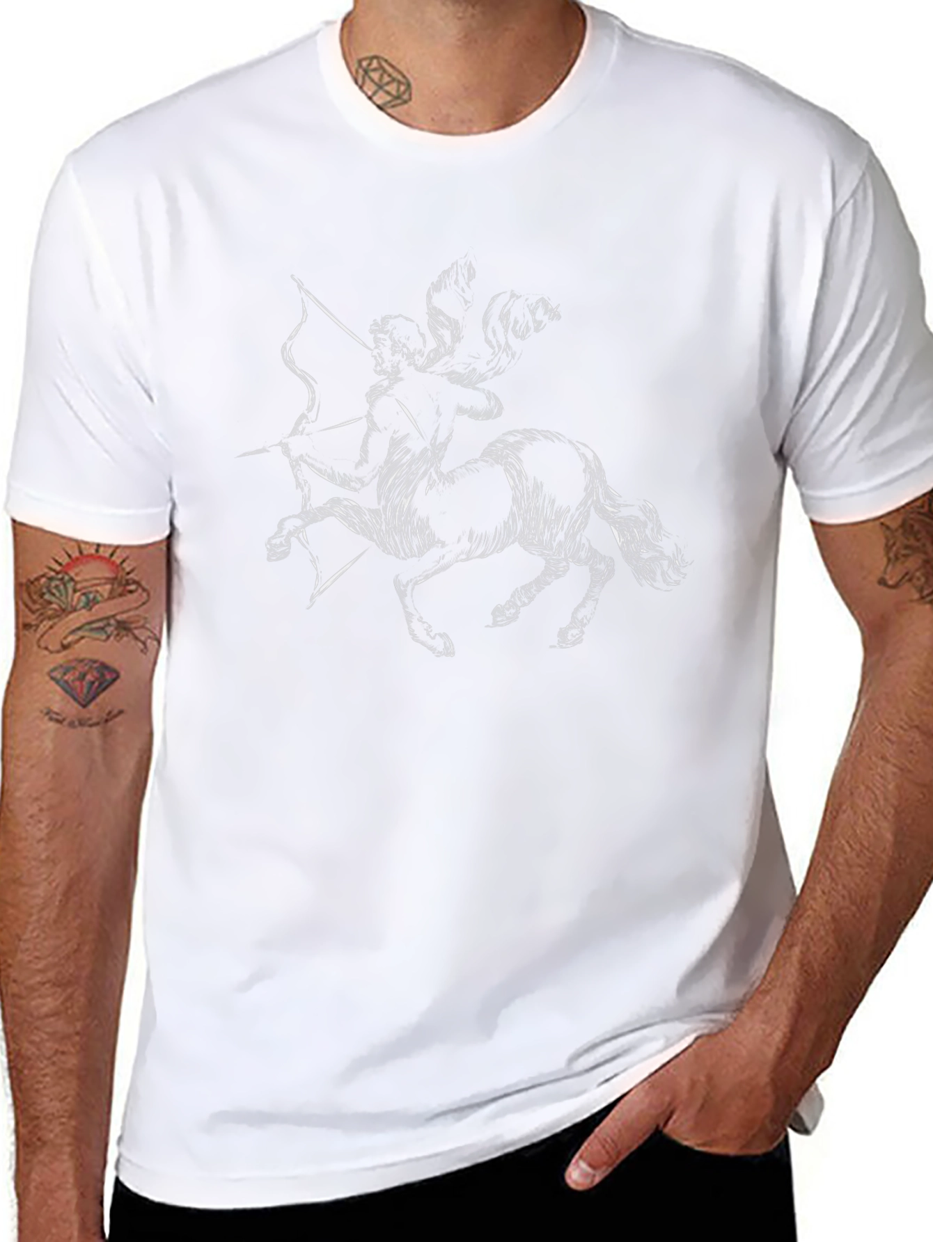 Centaur Archer Graphic Black T-Shirt