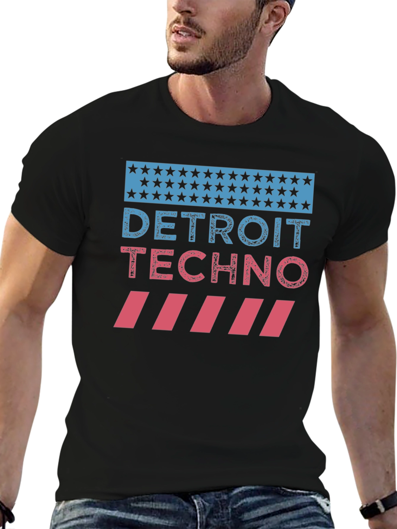 Detroit Techno Graphic T-Shirt - Music Lover Tee