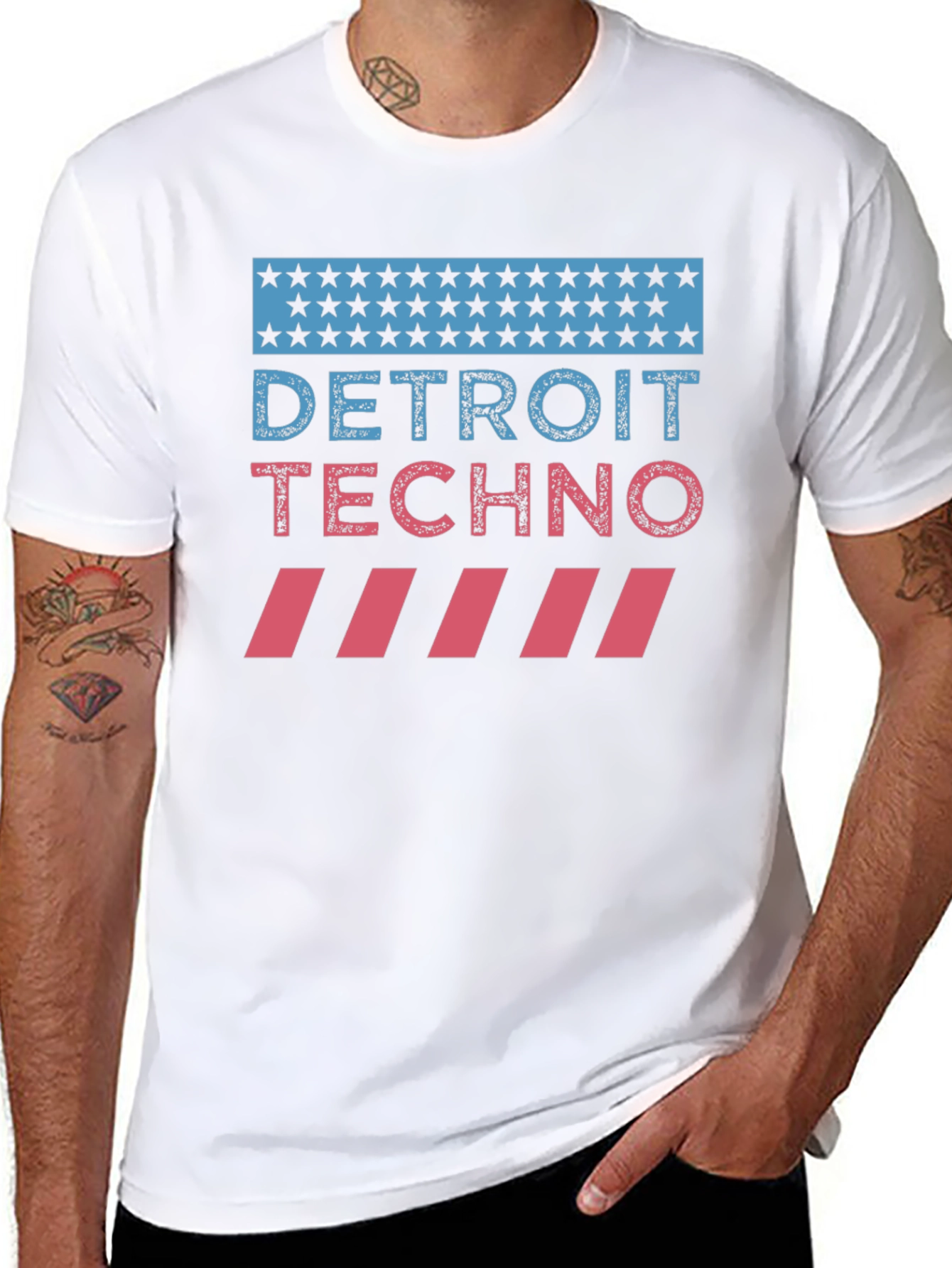 Detroit Techno Graphic T-Shirt - Music Lover Tee