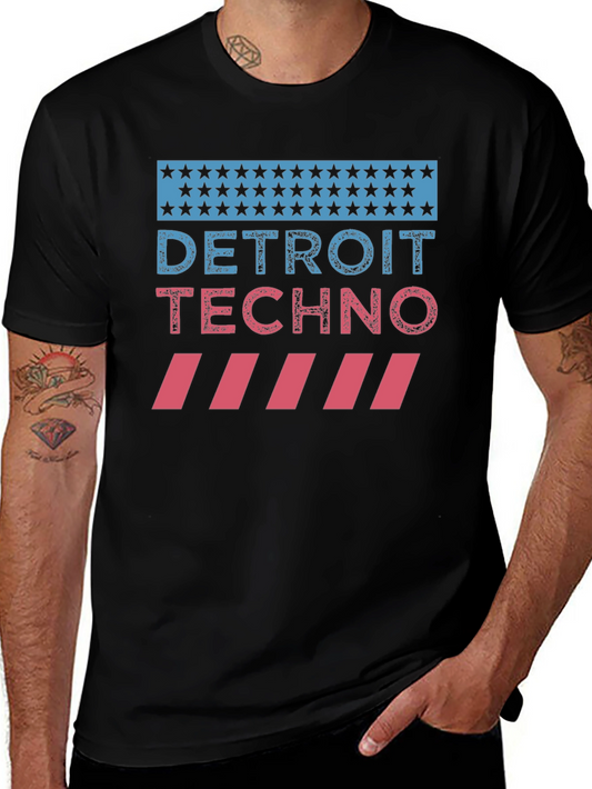 Detroit Techno Graphic T-Shirt - Music Lover Tee