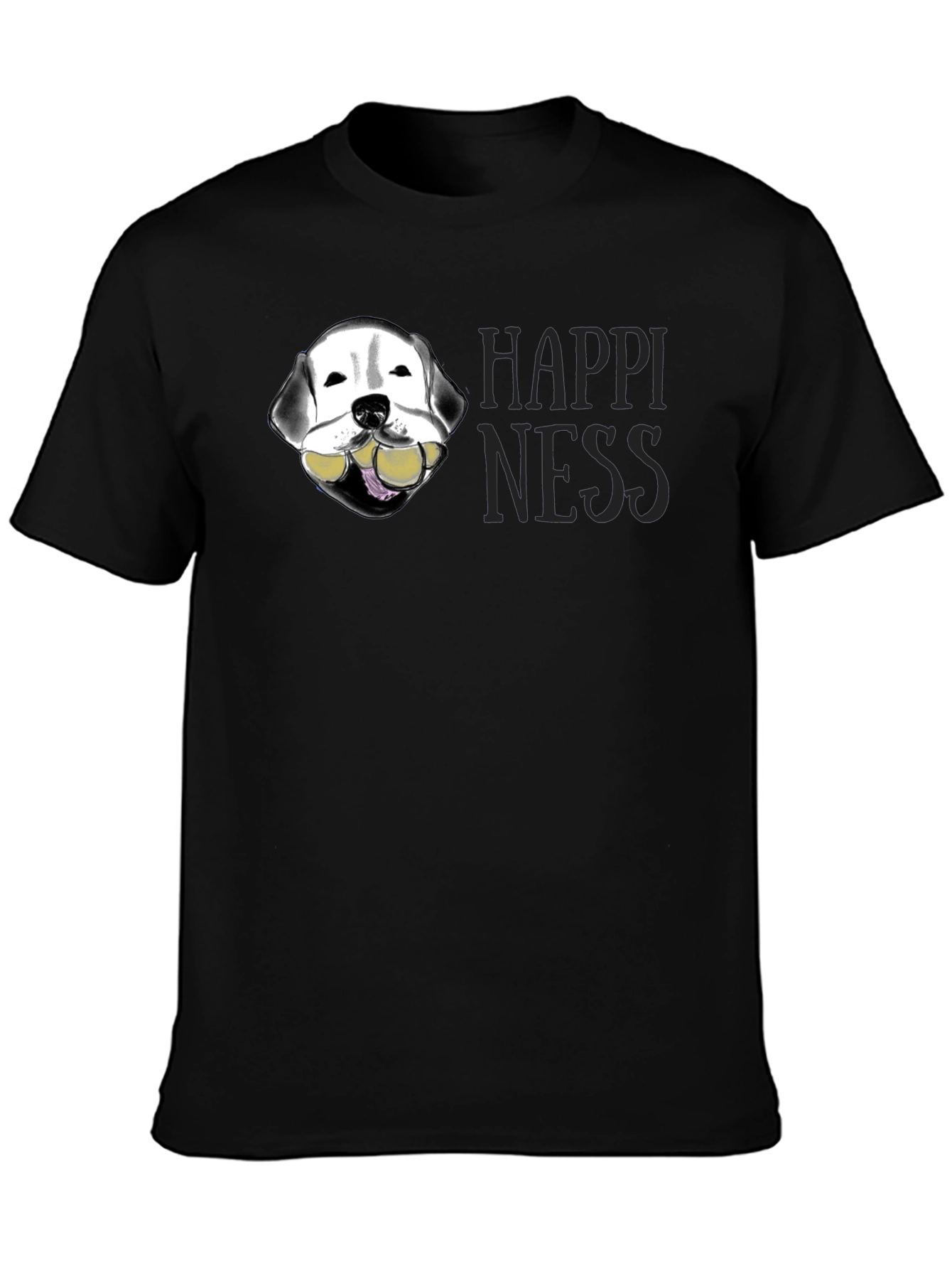 Dog with Tennis Balls Happiness T-Shirt